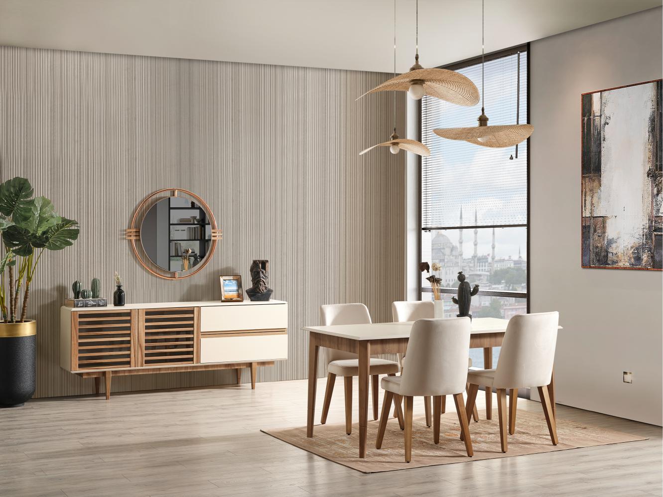 Dekorbizden Linda Yemek Odası Takımı 