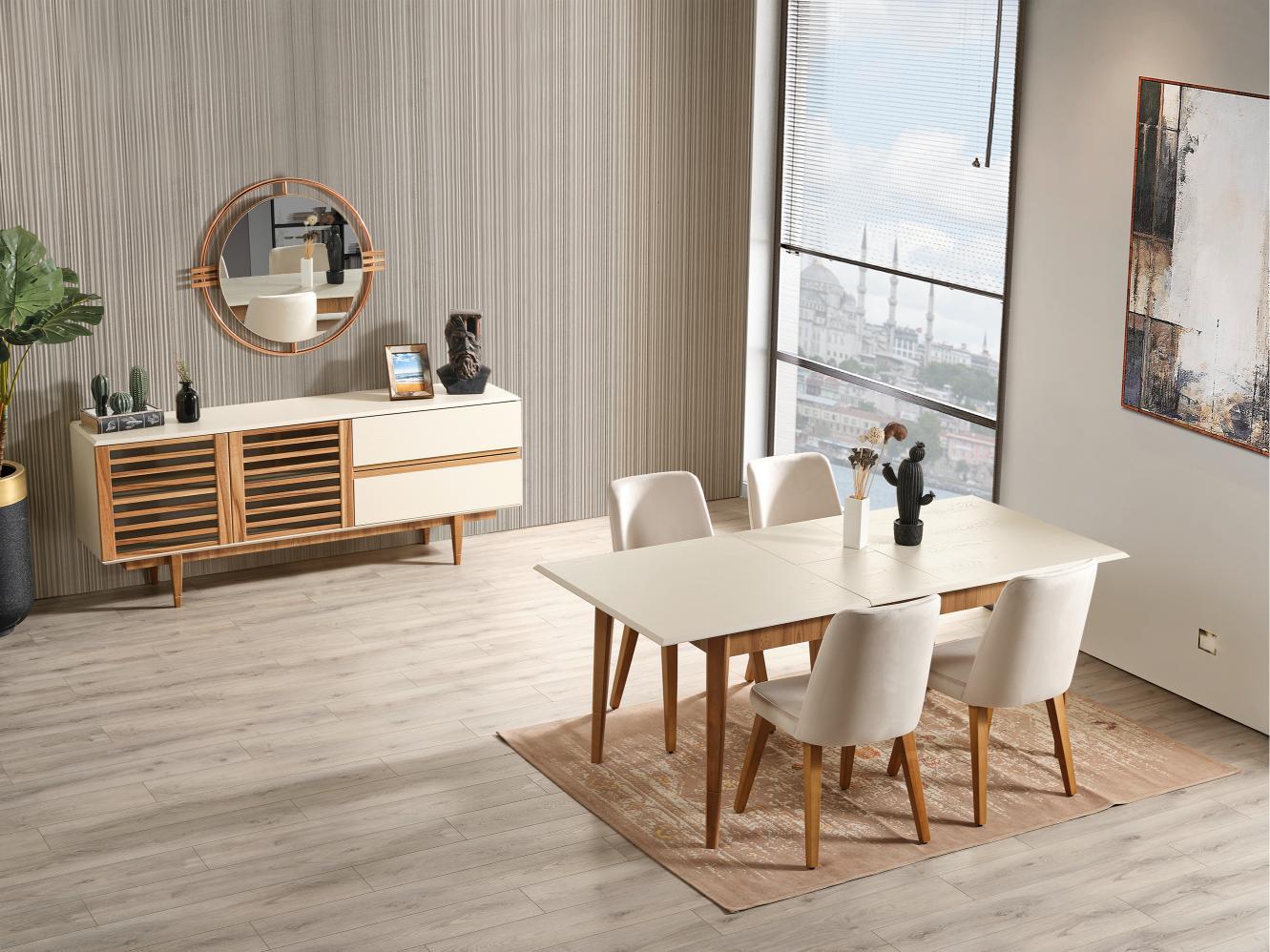 Dekorbizden Linda Yemek Odası Takımı 