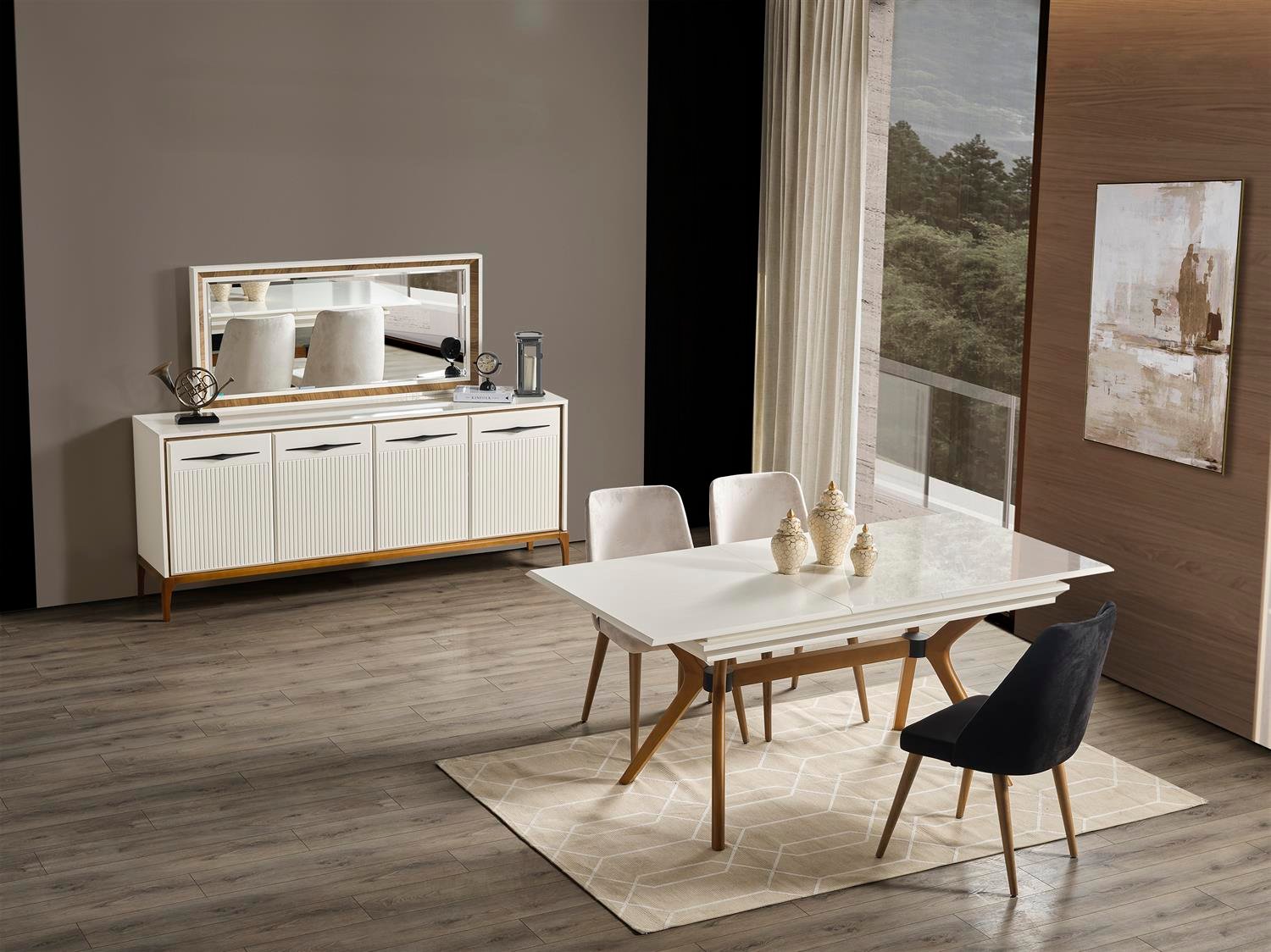 Dekorbizden Lorenze Yemek Odası Takımı