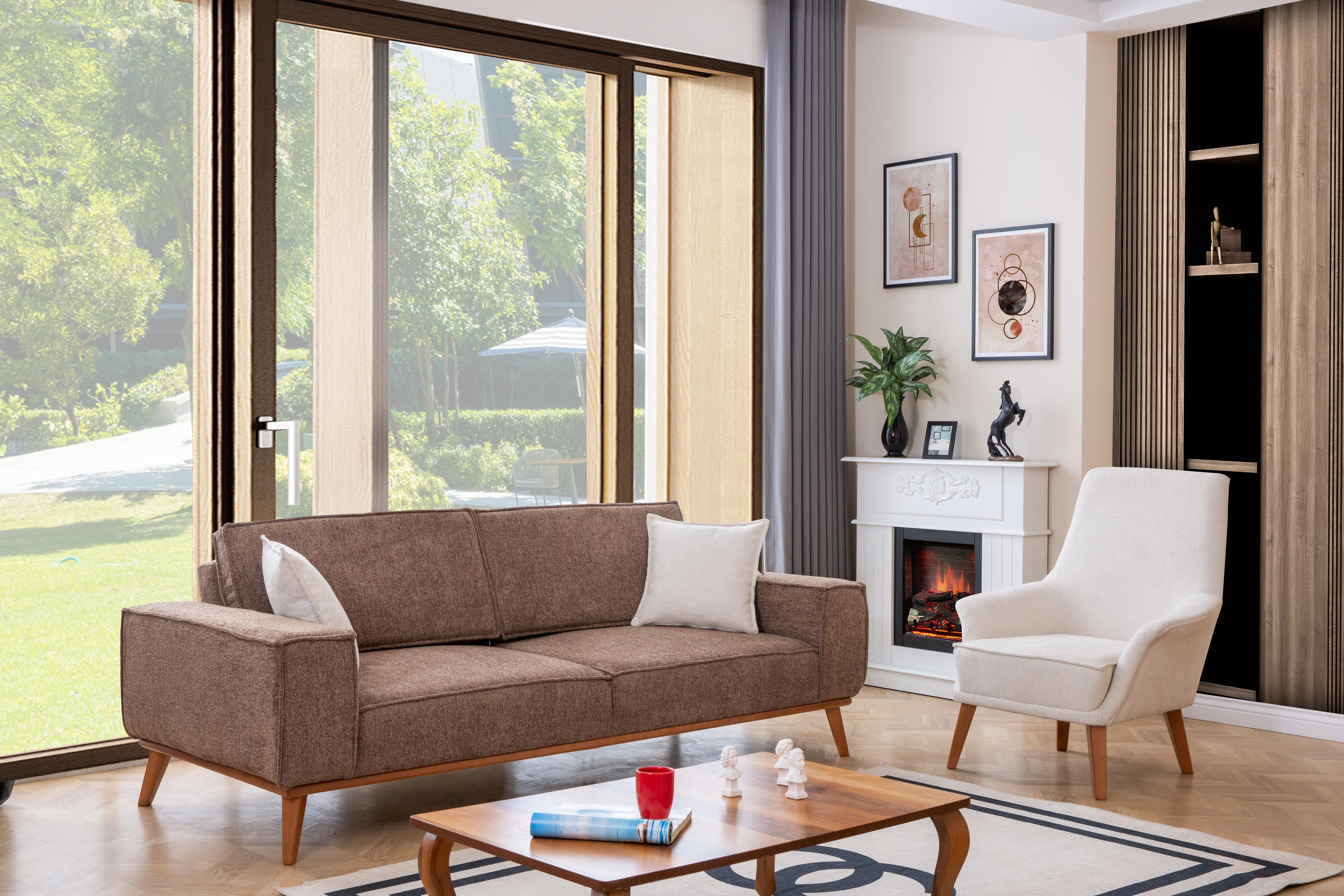 Dekorbizden Luke Üçlü Koltuk 