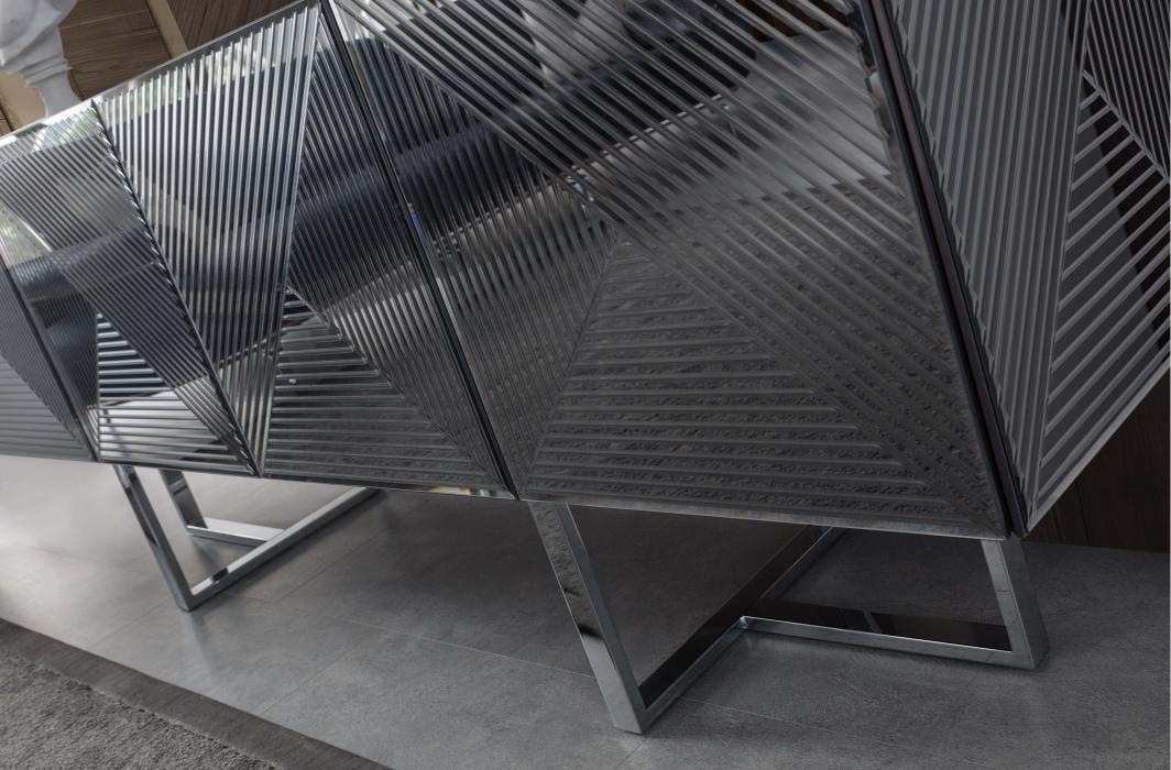 Dekorbizden Maserati Yemek Odası Takımı (Antrasit)