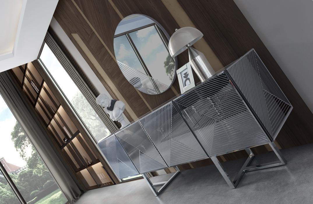 Dekorbizden Maserati Yemek Odası Takımı (Antrasit)