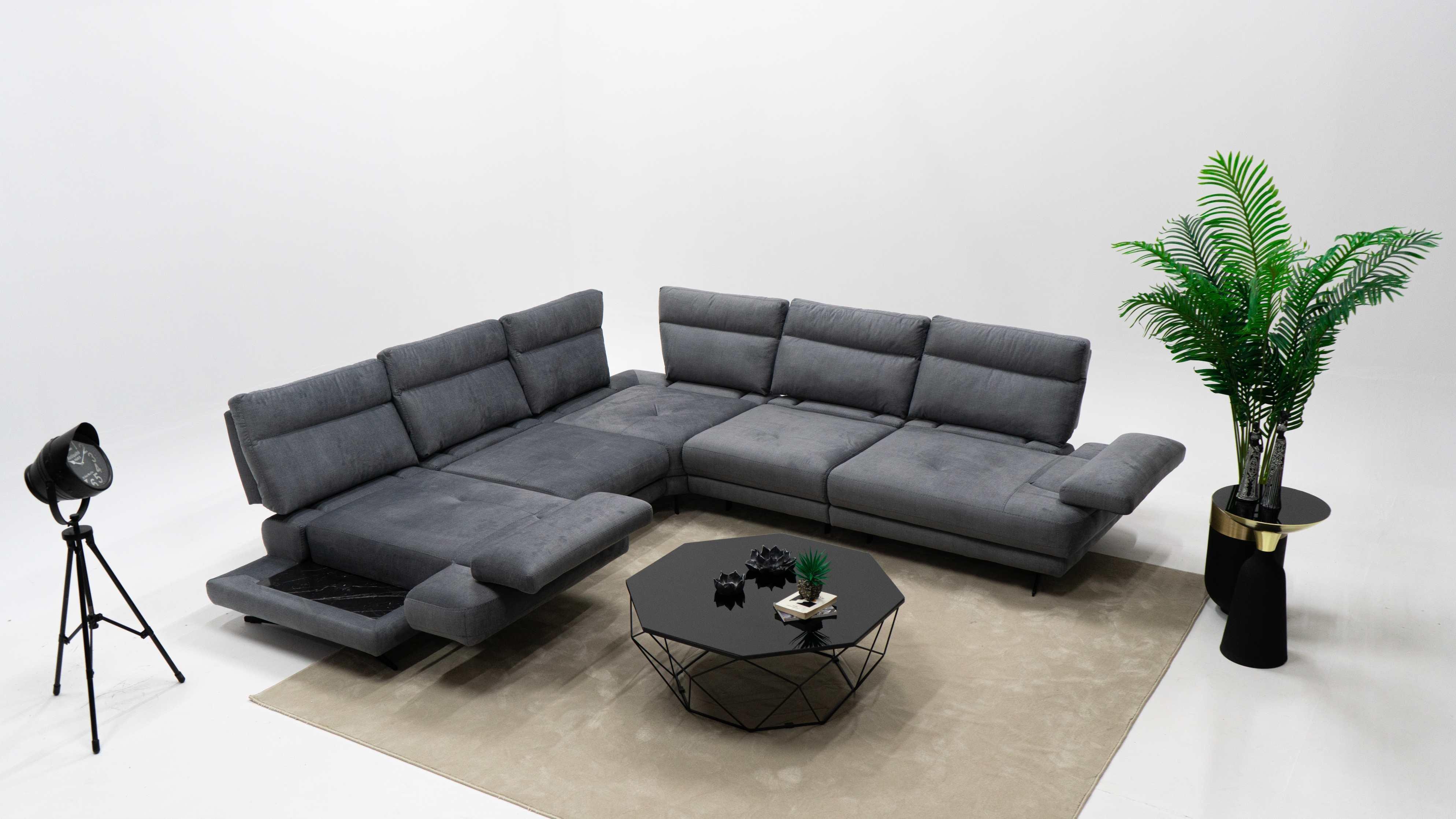 Dekorbizden Milano Köşe Koltuk Antrasit 