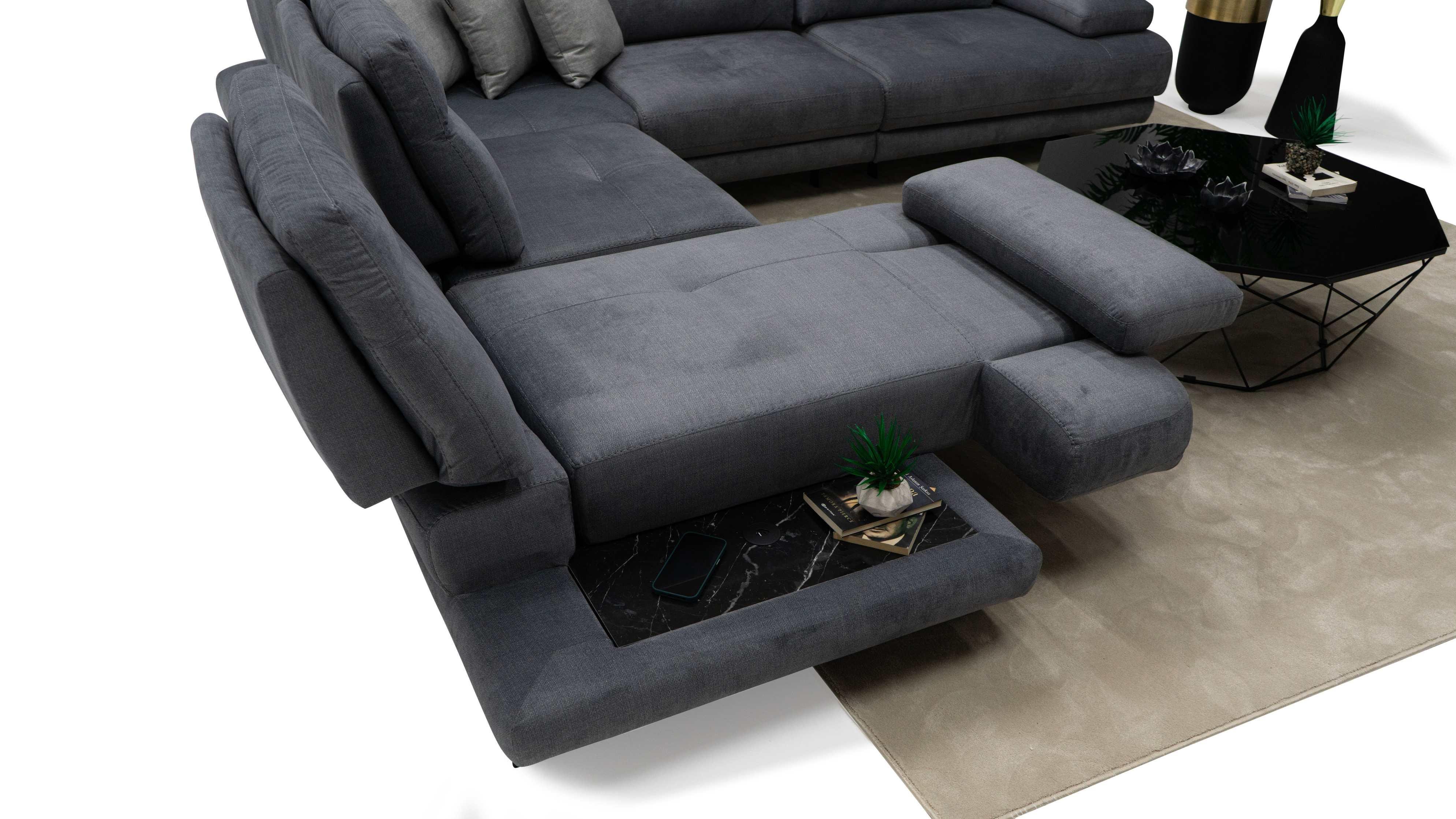 Dekorbizden Milano Köşe Koltuk Antrasit 