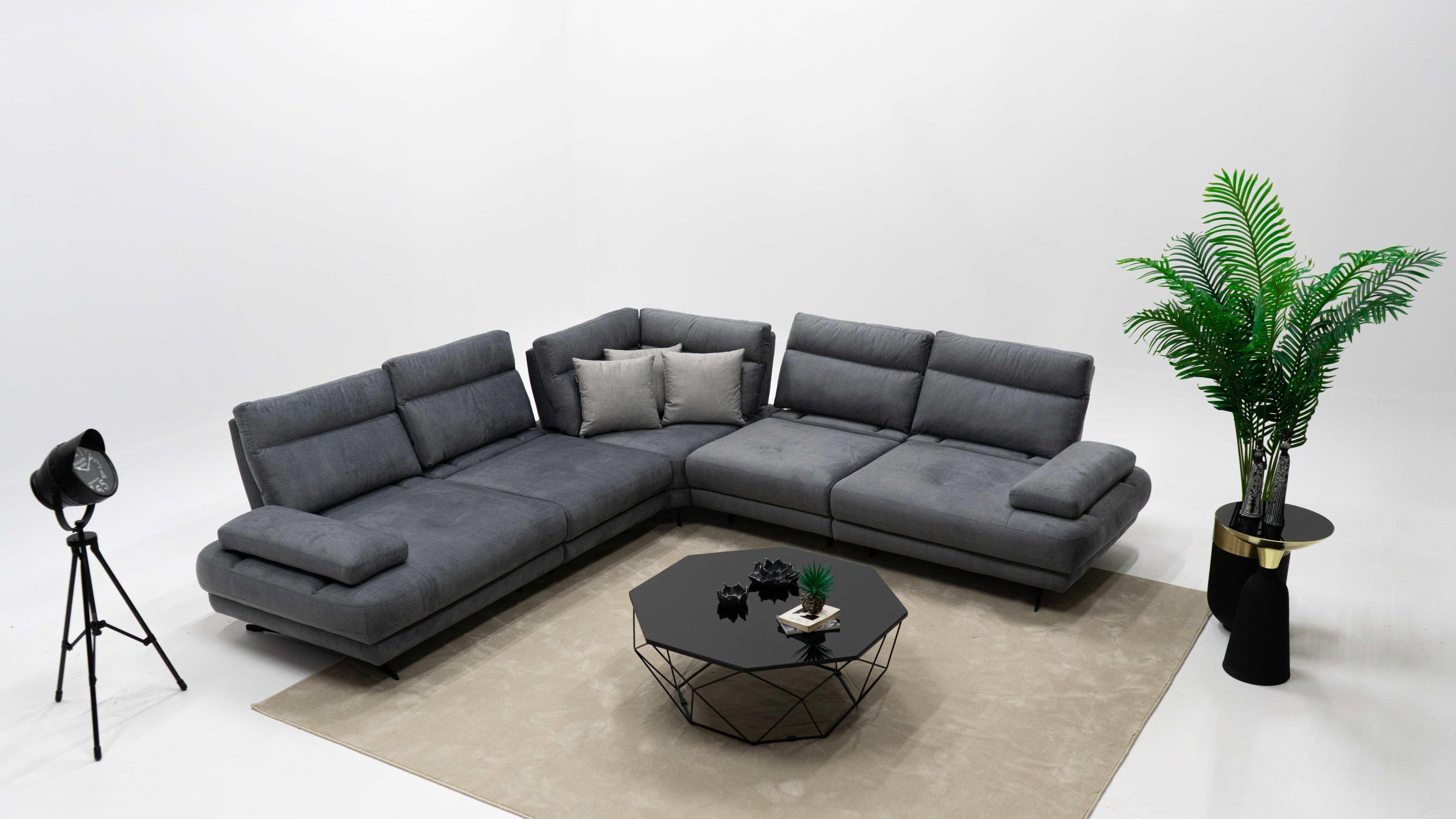 Dekorbizden Milano Köşe Koltuk Antrasit 