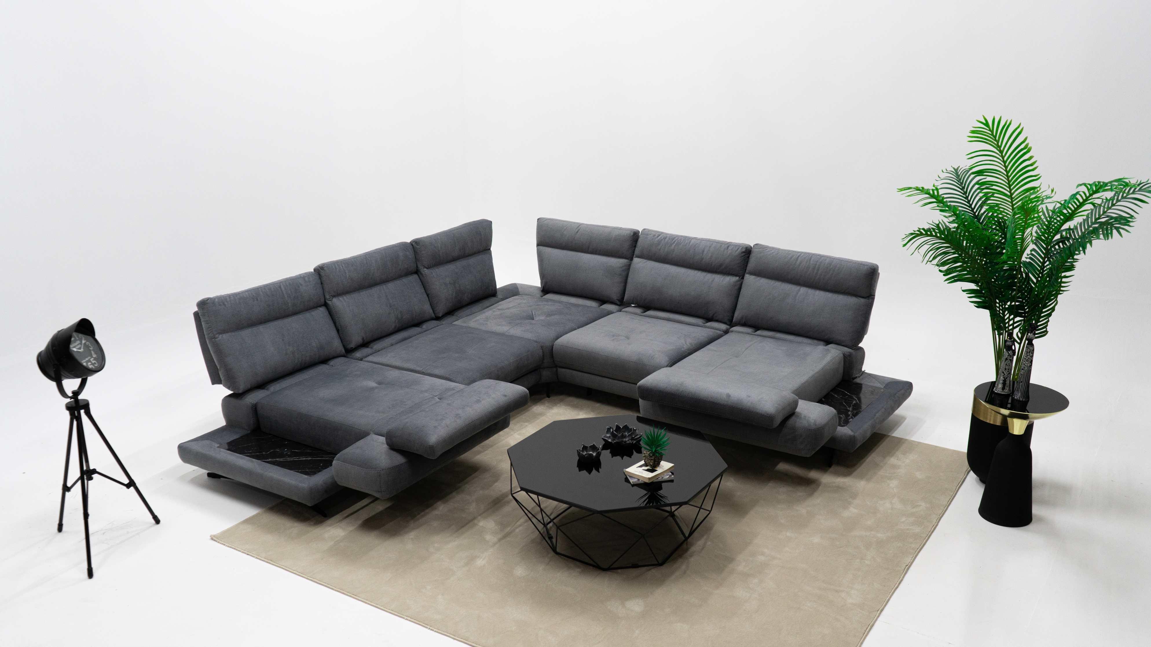 Dekorbizden Milano Köşe Koltuk Antrasit 