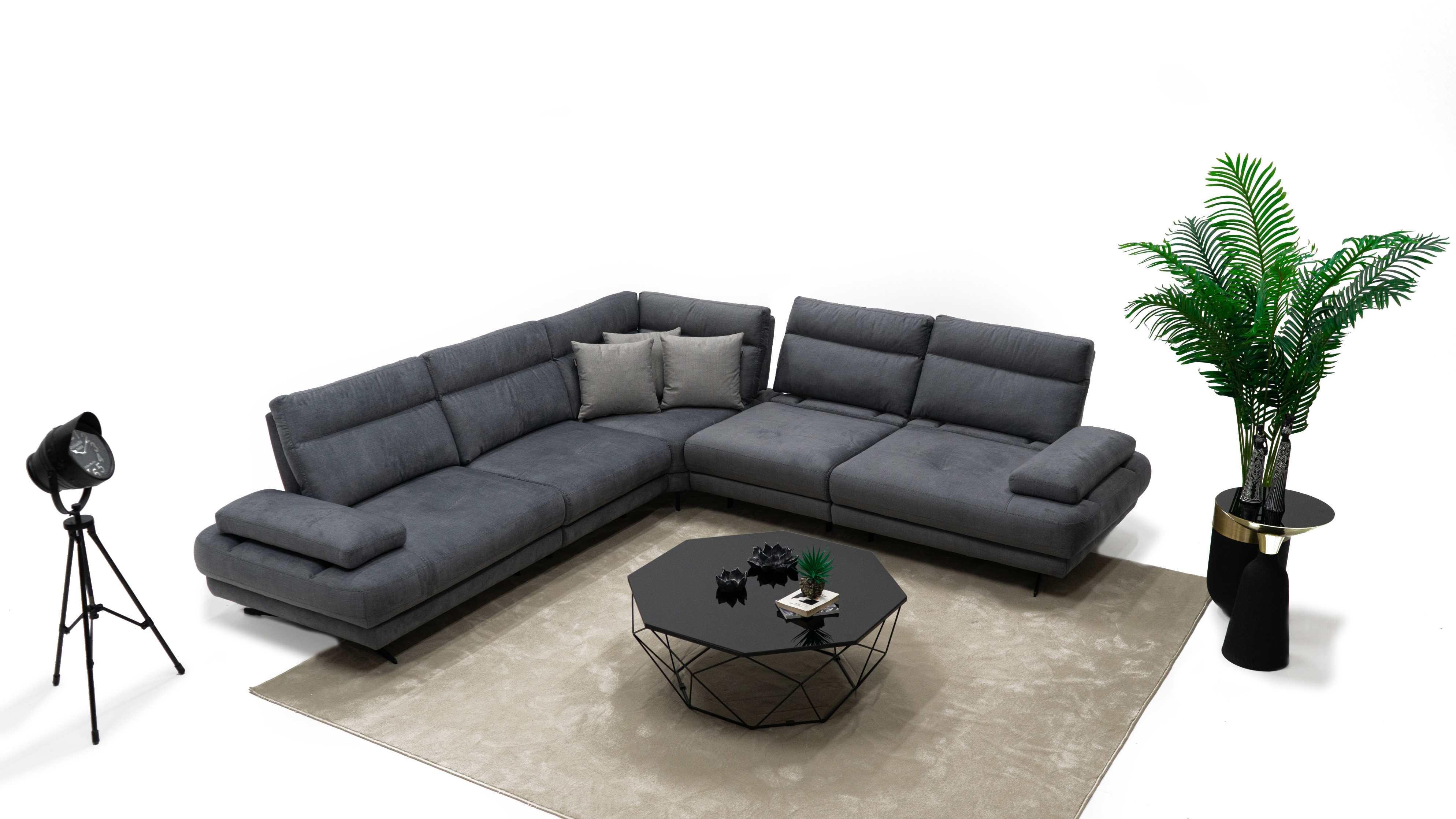 Dekorbizden Milano Köşe Koltuk Antrasit 