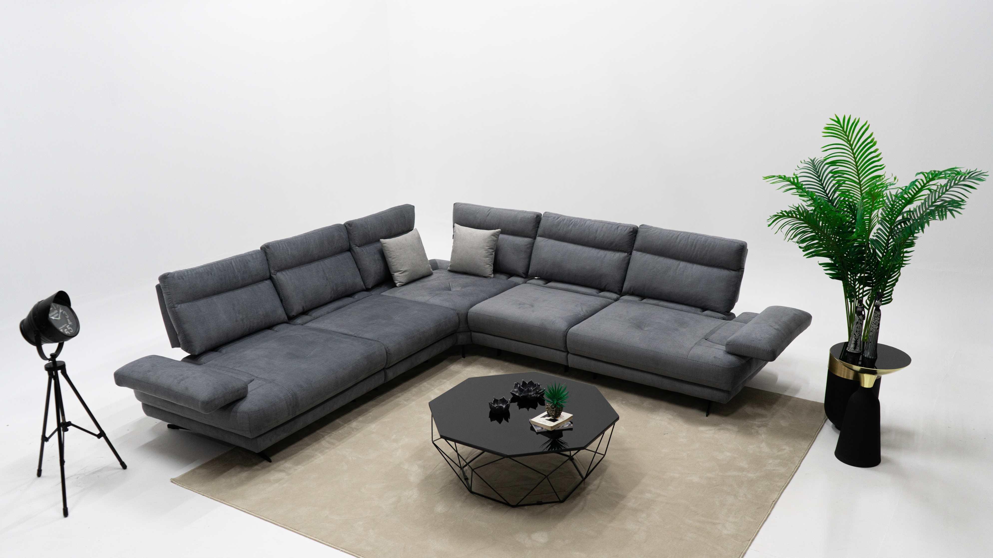 Dekorbizden Milano Köşe Koltuk Antrasit 