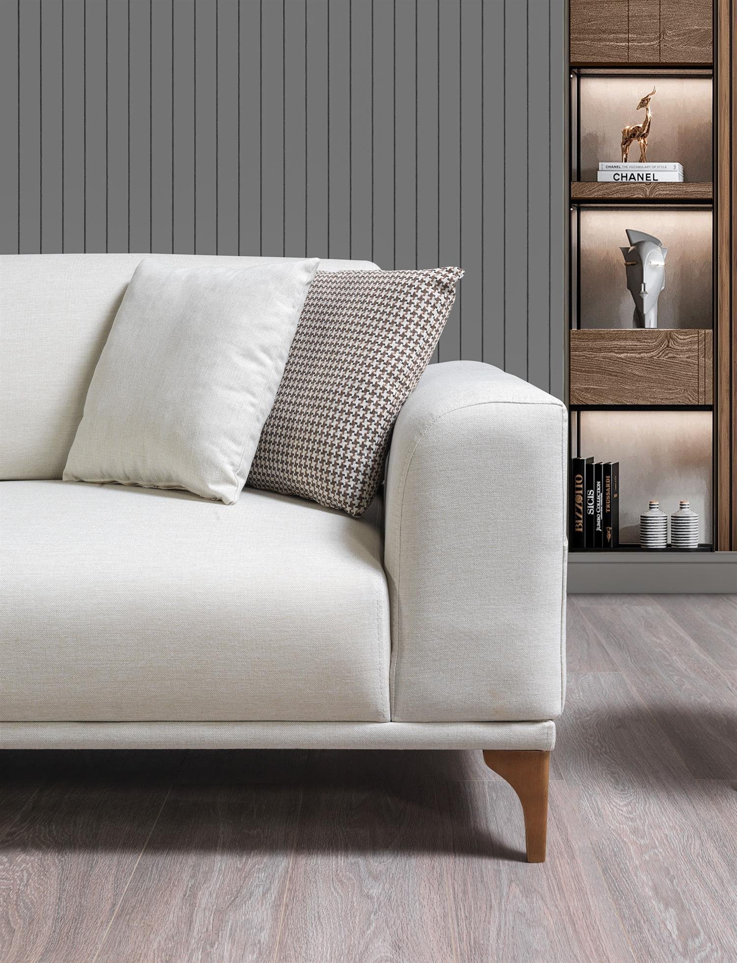 Dekorbizden Moda Köşe Koltuk Krem