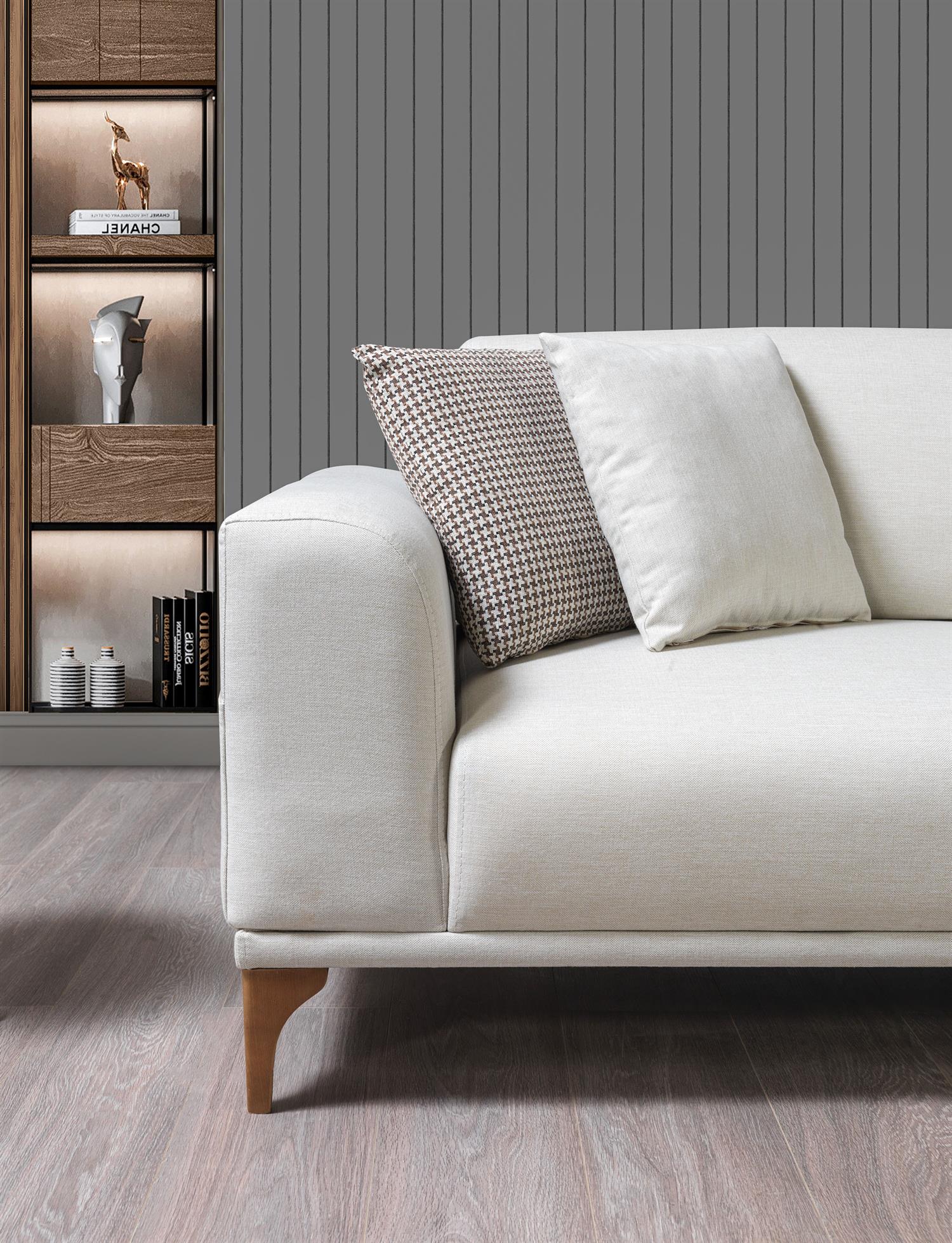 Dekorbizden Moda Köşe Koltuk Krem