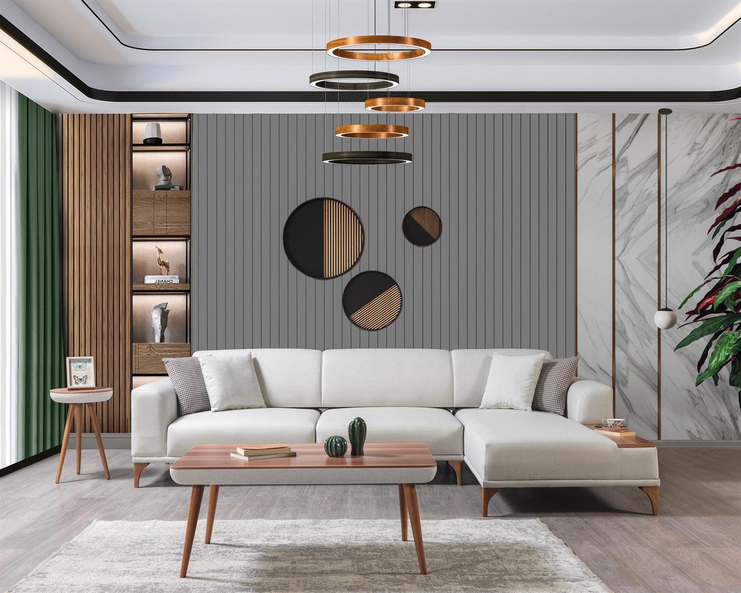 Dekorbizden Moda Köşe Koltuk Krem