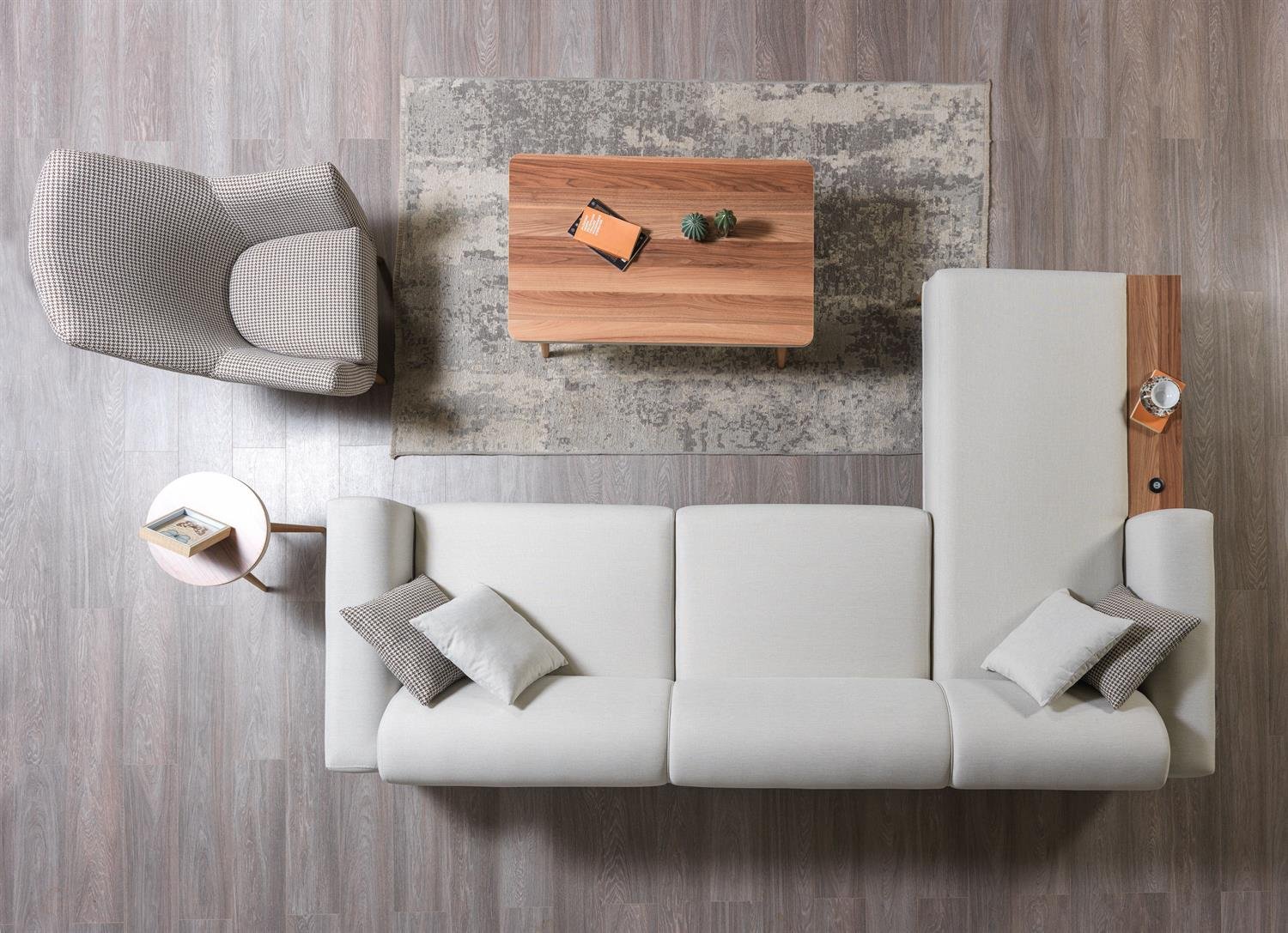 Dekorbizden Moda Köşe Koltuk Krem