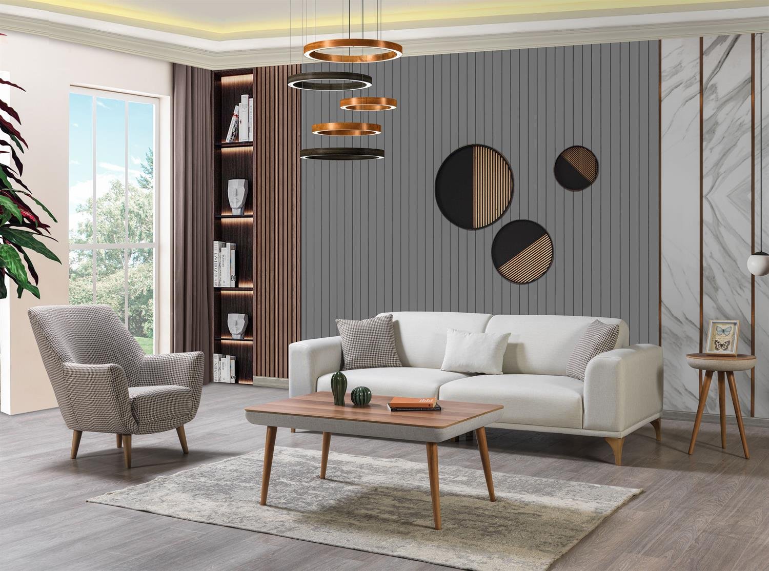 Dekorbizden Moda Köşe Koltuklu Takım