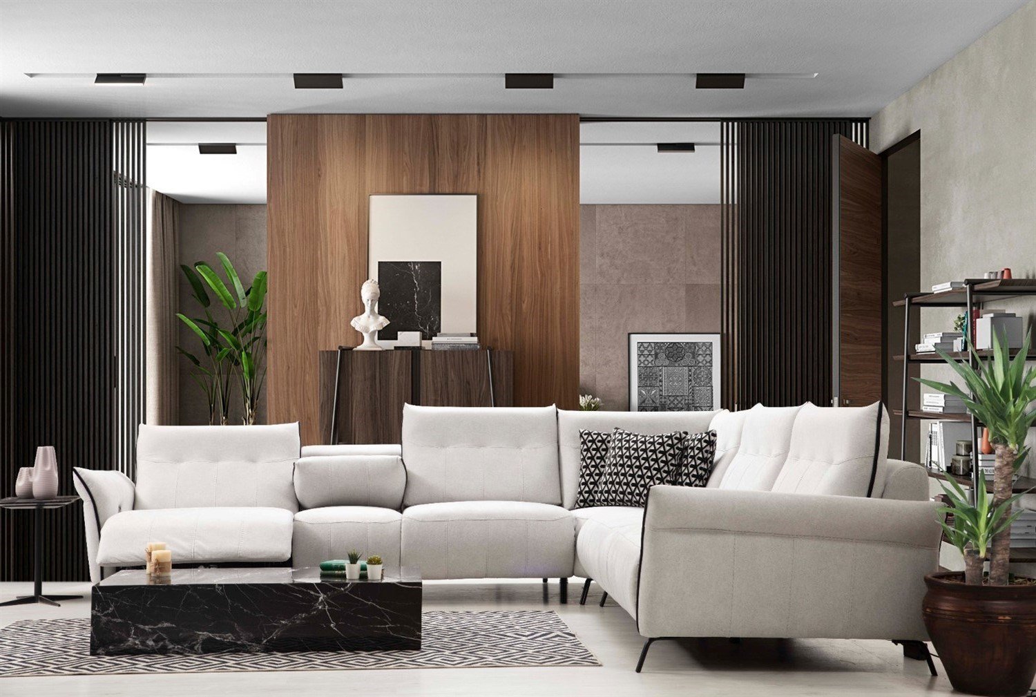 Dekorbizden Mozart Köşe Koltuk Takımı Ses Sistemli