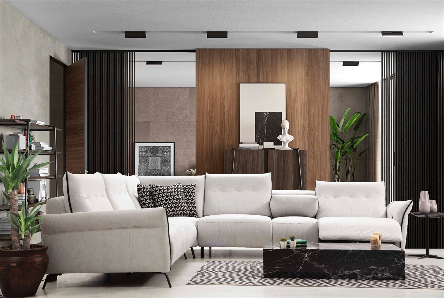 Dekorbizden Mozart Köşe Koltuk Takımı Ses Sistemli