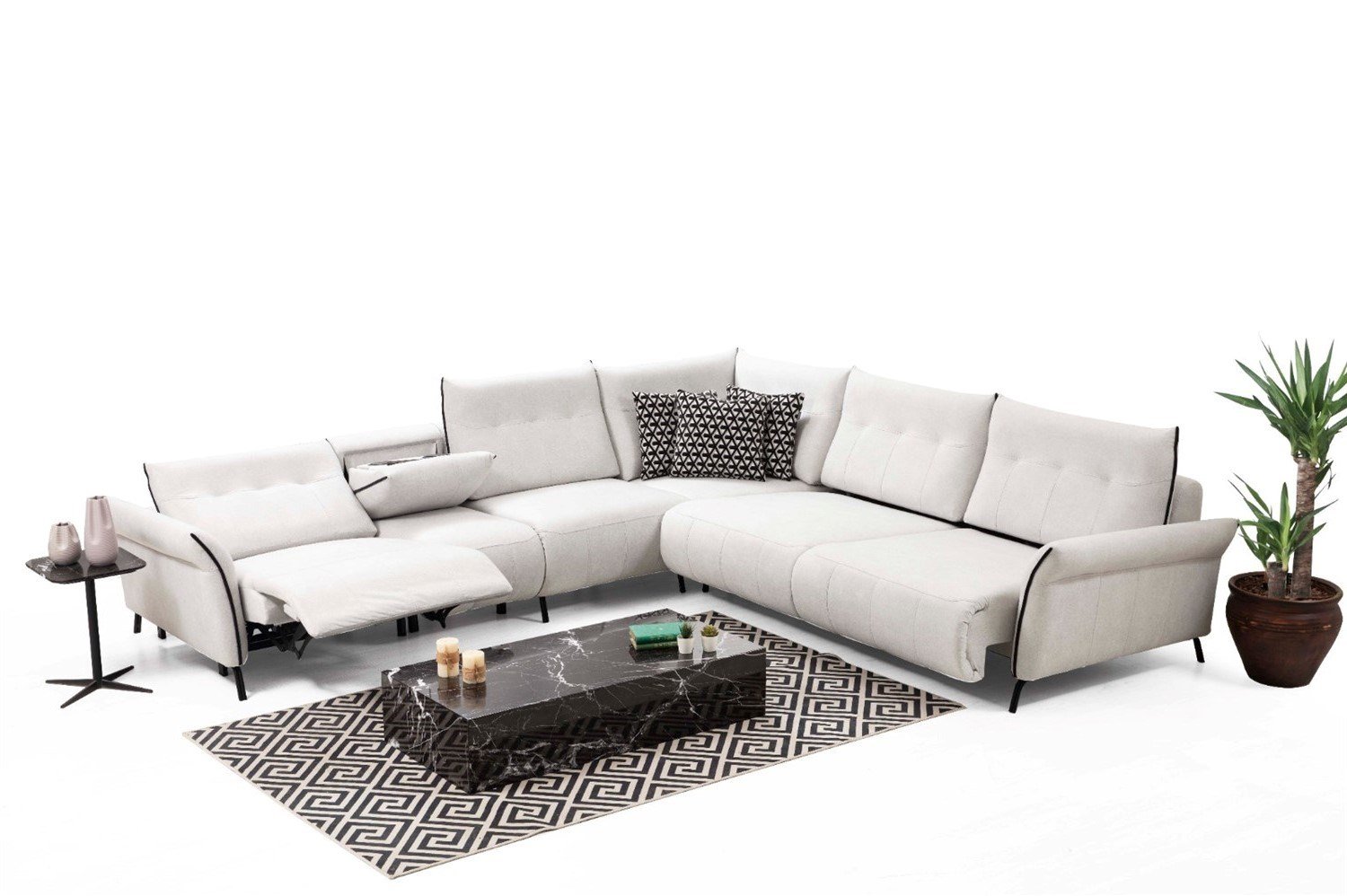 Dekorbizden Mozart Köşe Koltuk Takımı Ses Sistemli