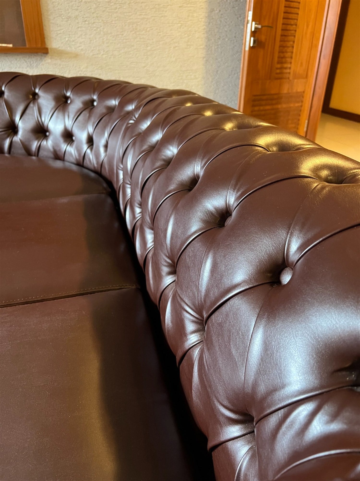 Dekorbizden MUNN Deri Köşe Koltuk  Takımı Taba