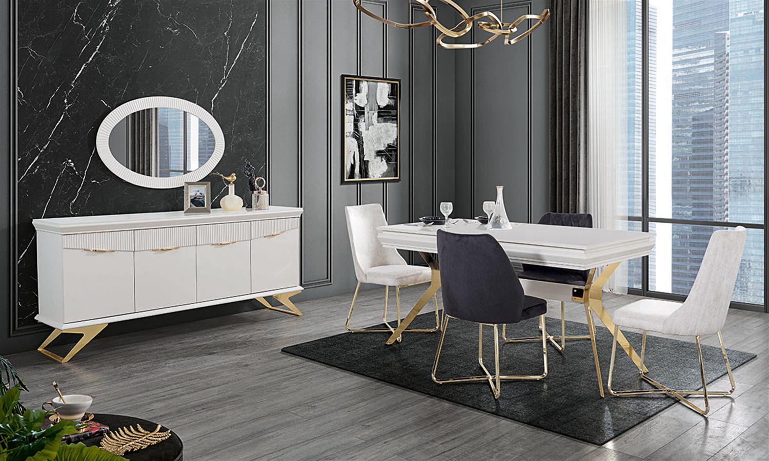 Dekorbizden Olivia Yemek Odası Takımı