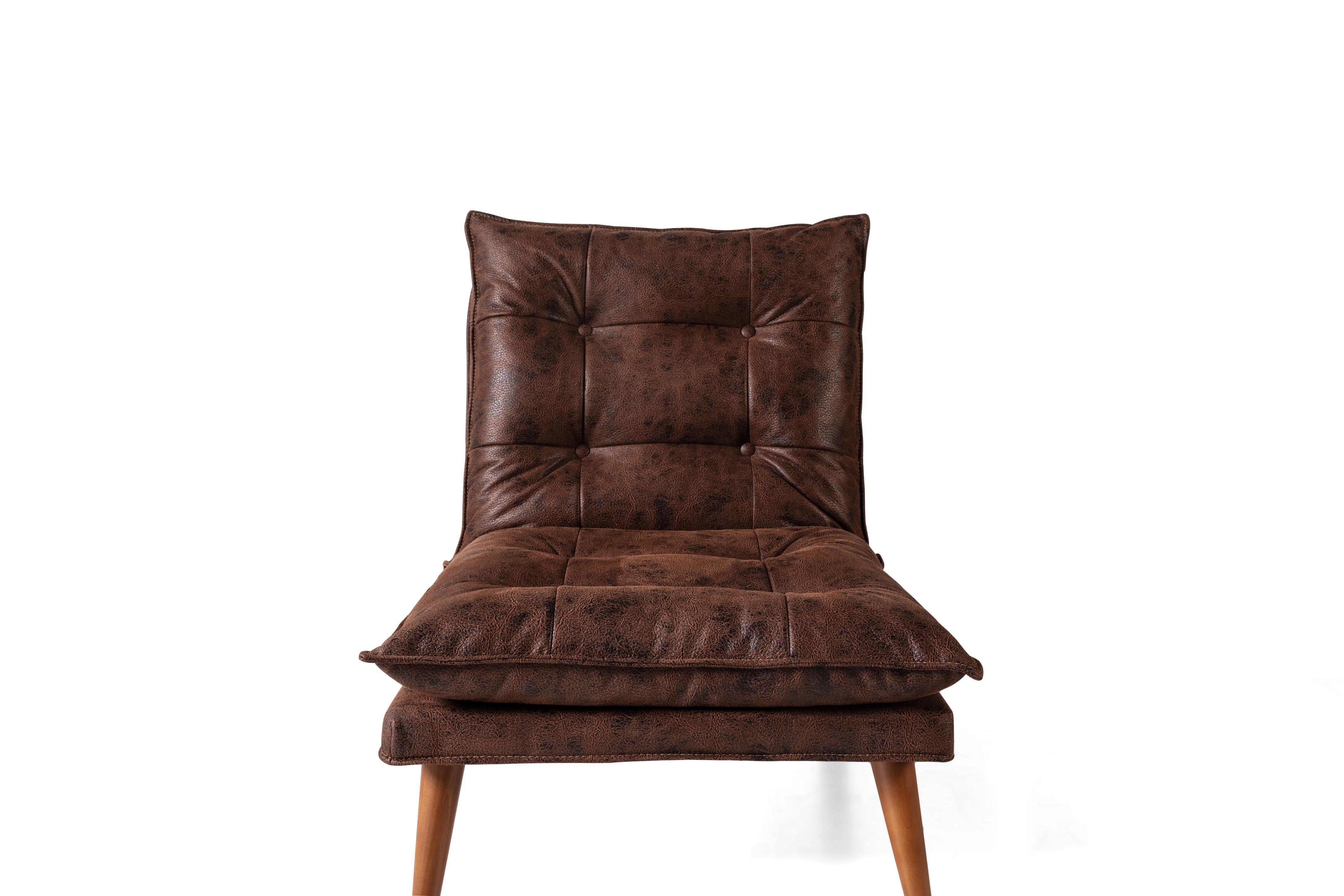 Dekorbizden Orchy Kahve Tek Kişilik Yataklı Berjer