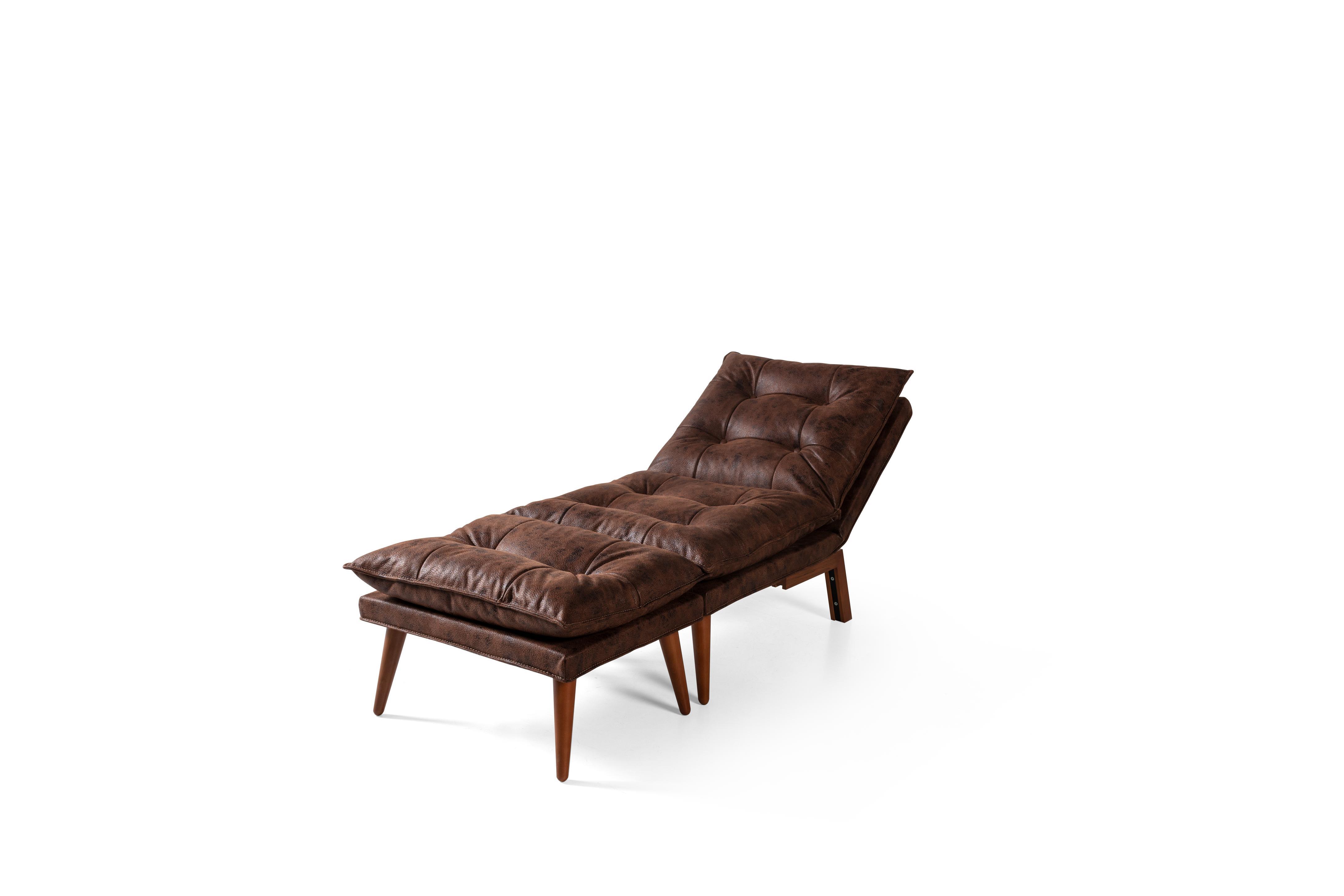 Dekorbizden Orchy Kahve Tek Kişilik Yataklı Berjer