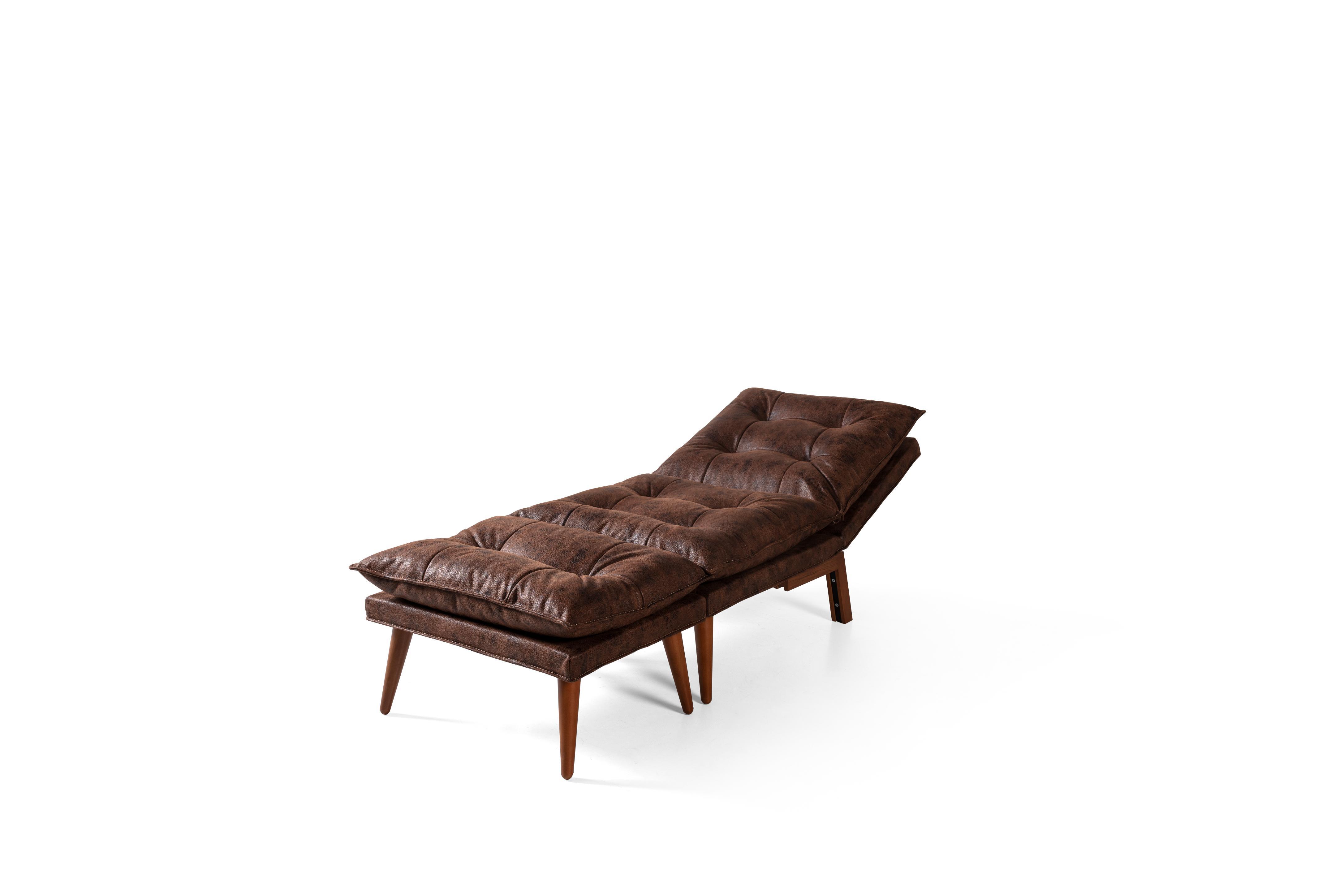 Dekorbizden Orchy Kahve Tek Kişilik Yataklı Berjer