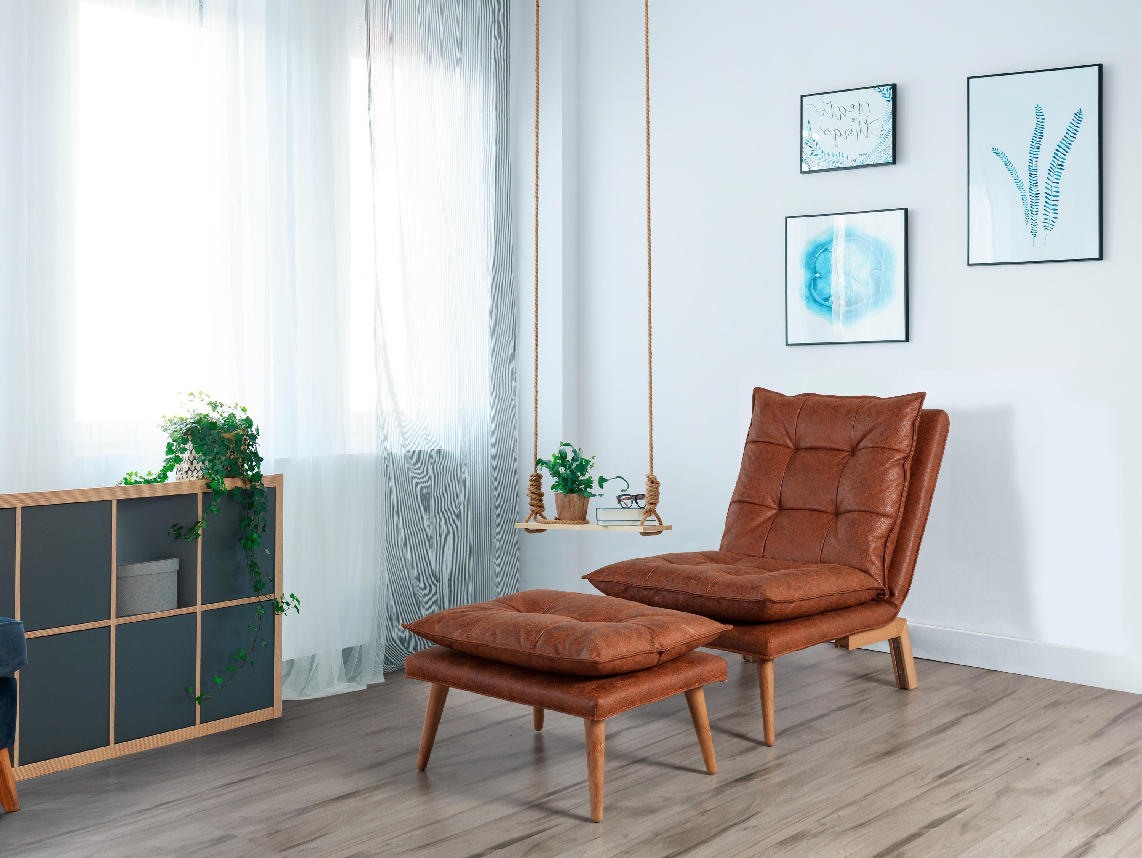 Dekorbizden Orchy Taba Tek Kişilik Yataklı Berjer