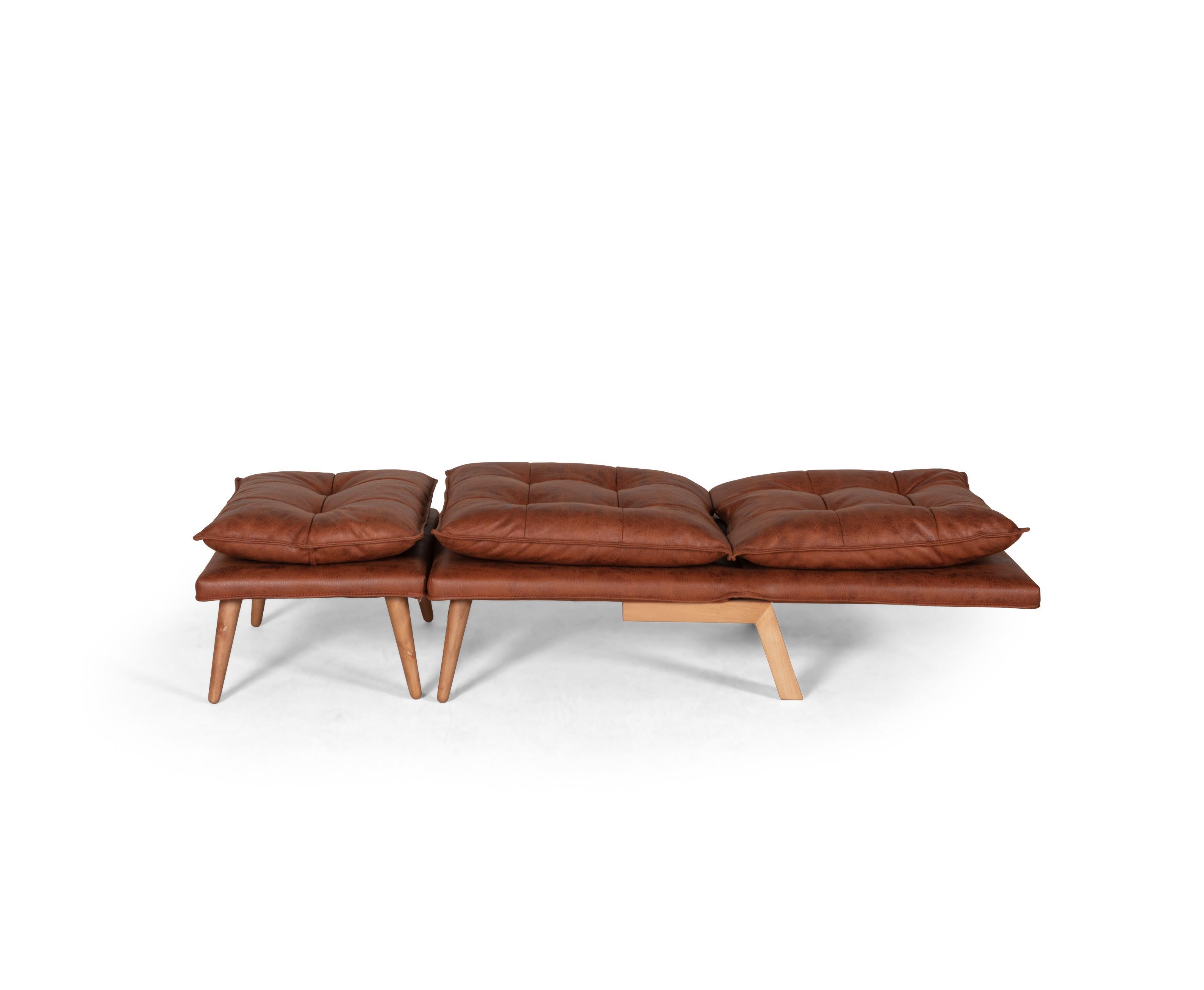 Dekorbizden Orchy Taba Tek Kişilik Yataklı Berjer