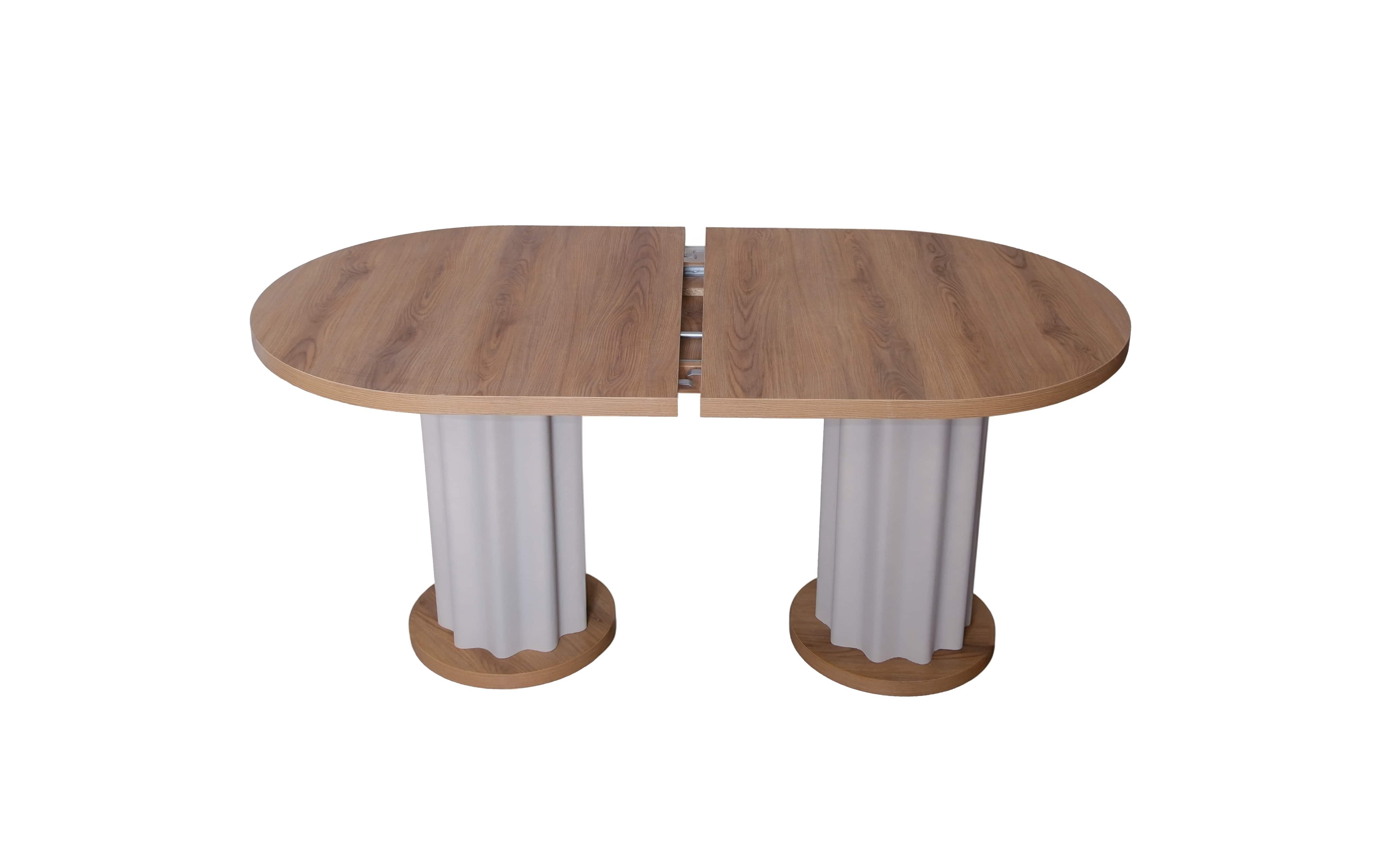 Dekorbizden Oval Meşe Açılır Yemek Masası