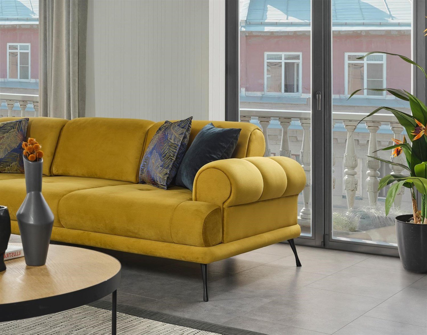 Dekorbizden Pera Köşe Koltuk 