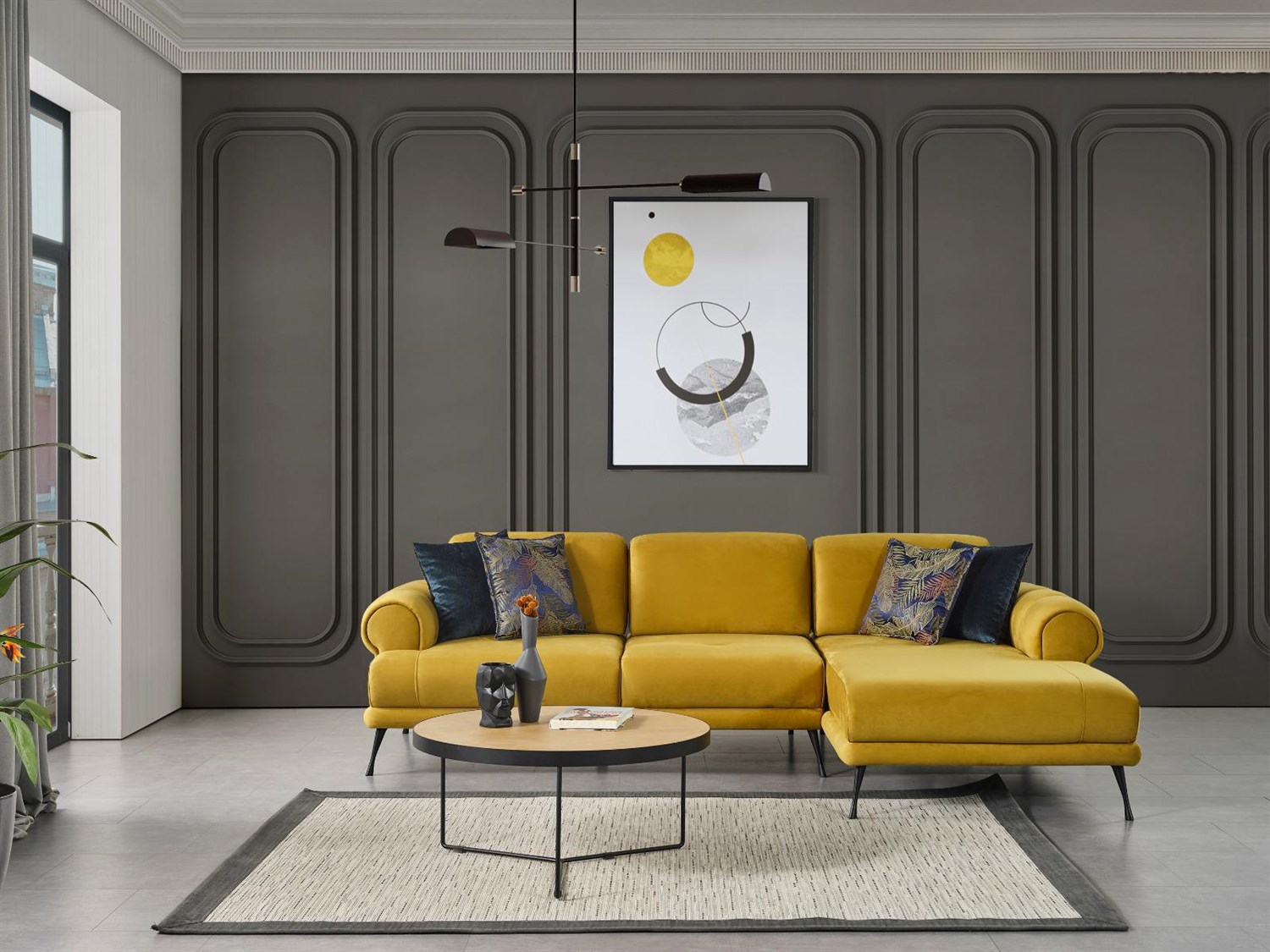 Dekorbizden Pera Köşe Koltuk 