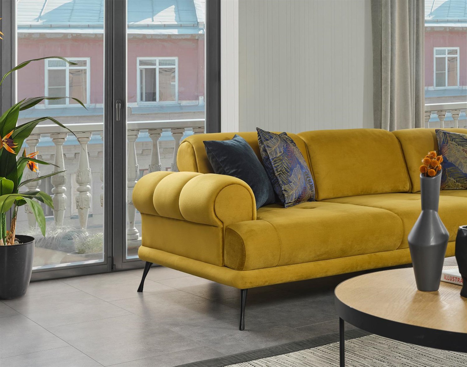 Dekorbizden Pera Köşe Koltuk 