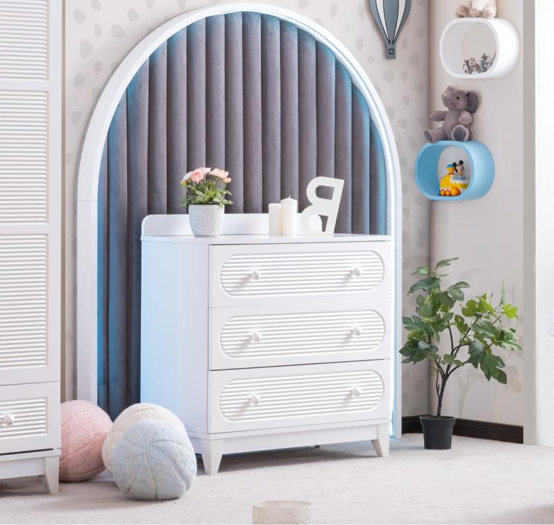 Dekorbizden Perla Beyaz Çocuk Odası Takımı