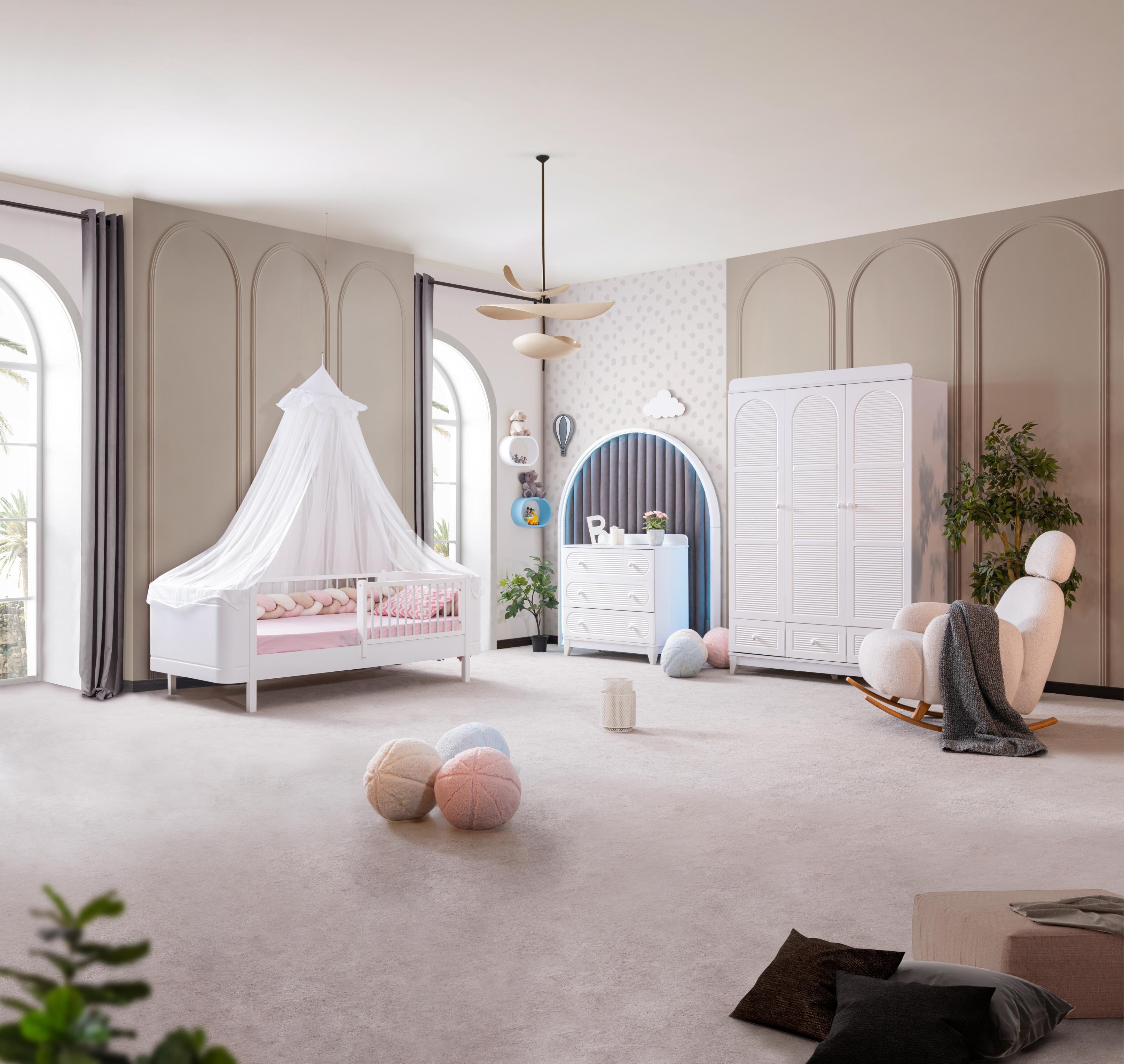 Dekorbizden Perla Beyaz Çocuk Odası Takımı