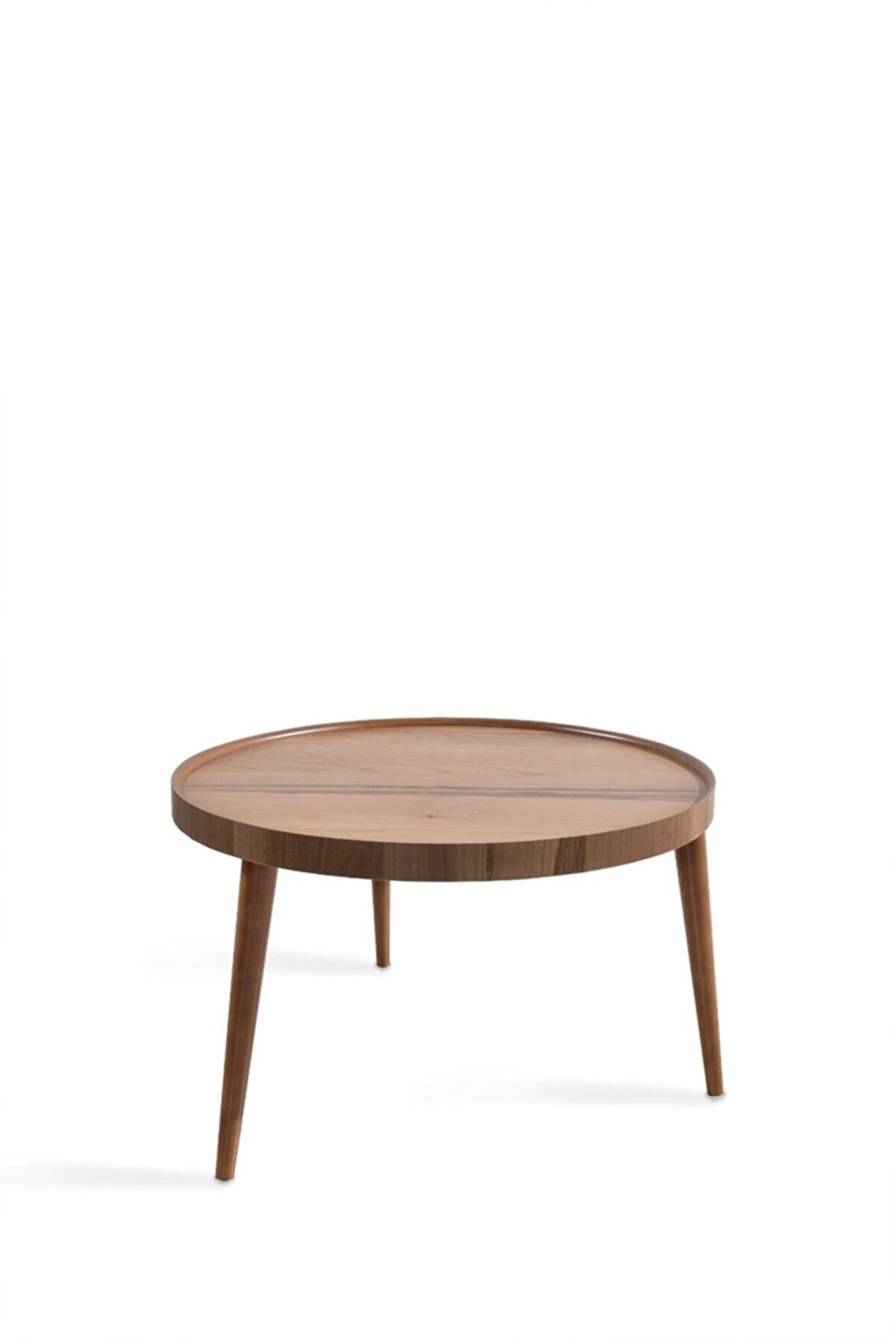 Dekorbizden Polen Ceviz Küçük Orta Sehpa