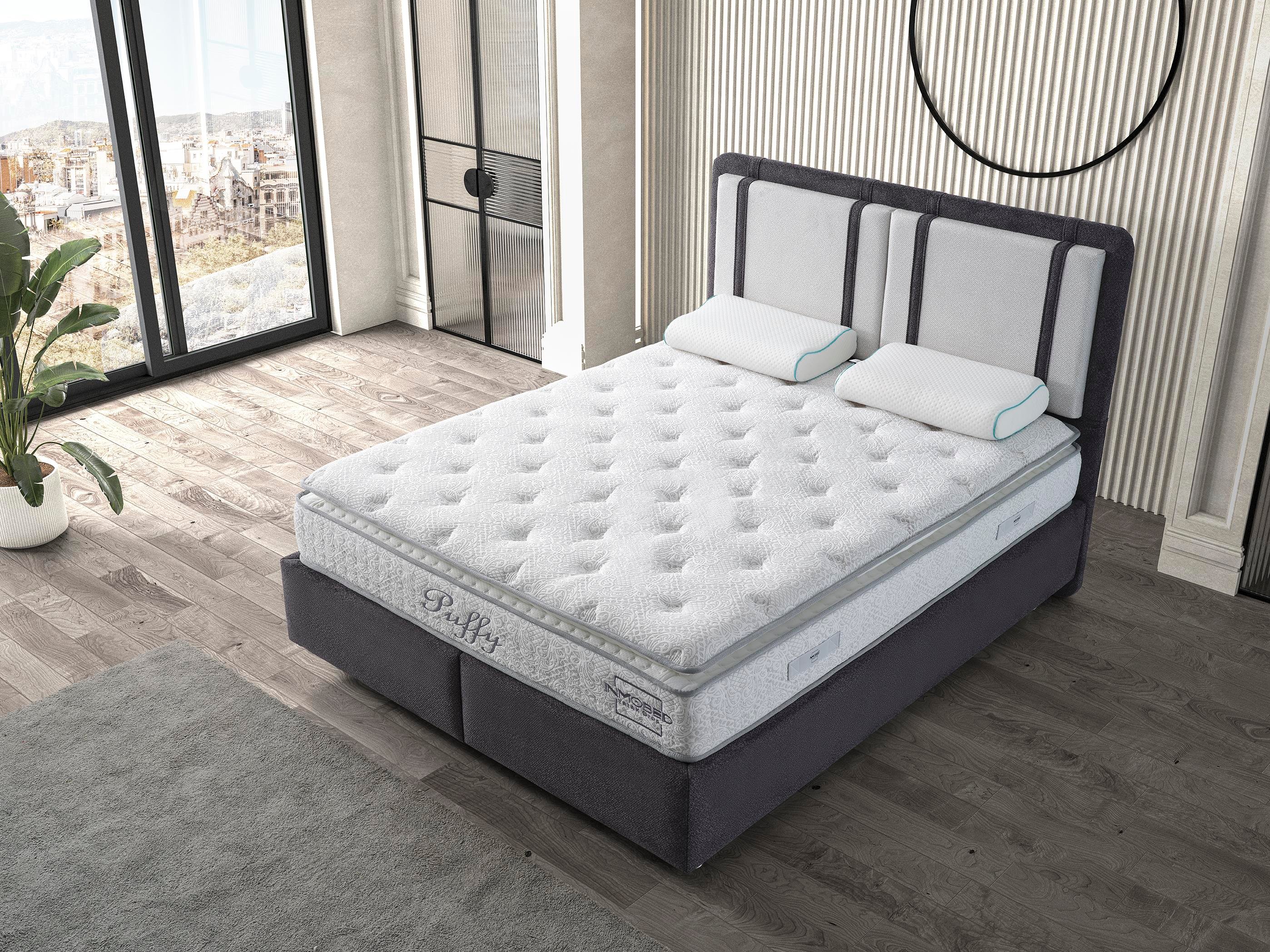Dekorbizden Puffy Set (Baza+Başlık+Yatak)