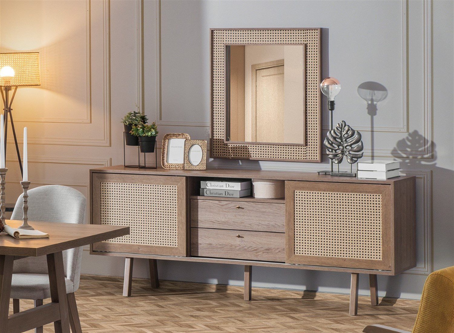 Dekorbizden Rattan Yemek Odası Konsol