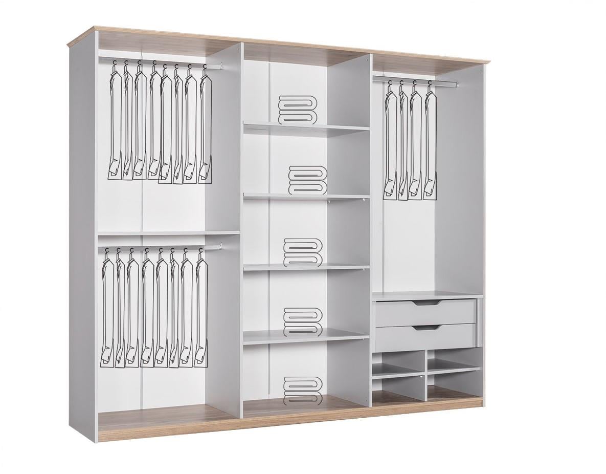 Dekorbizden Respiro 6 Kapılı Dolap