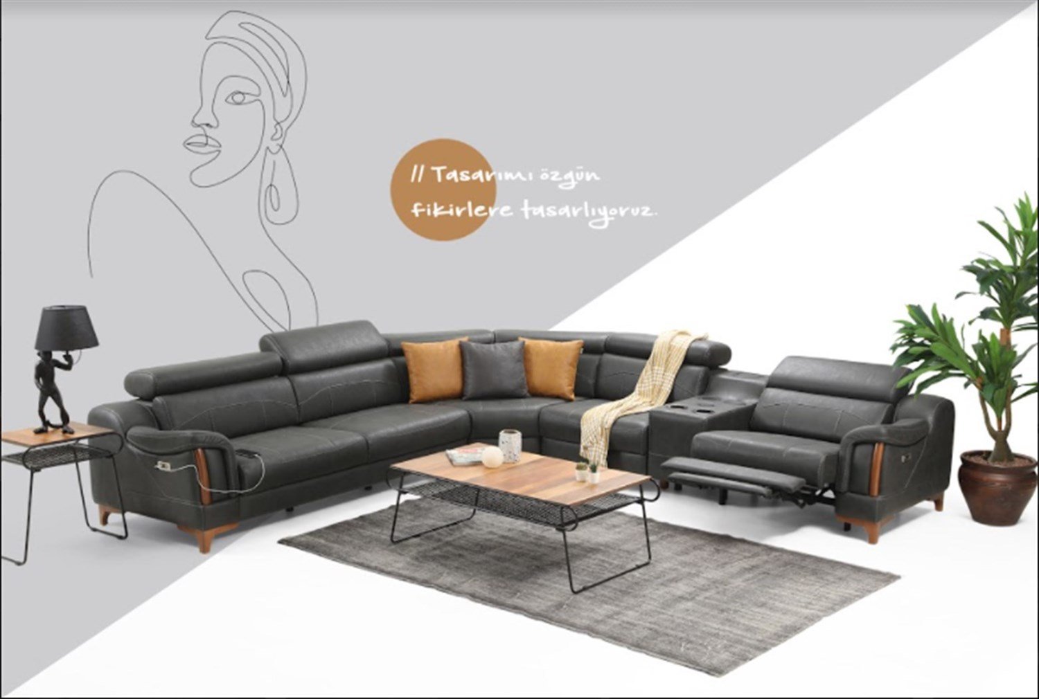 Dekorbizden Rio Köşe Koltuk Takımı Zen