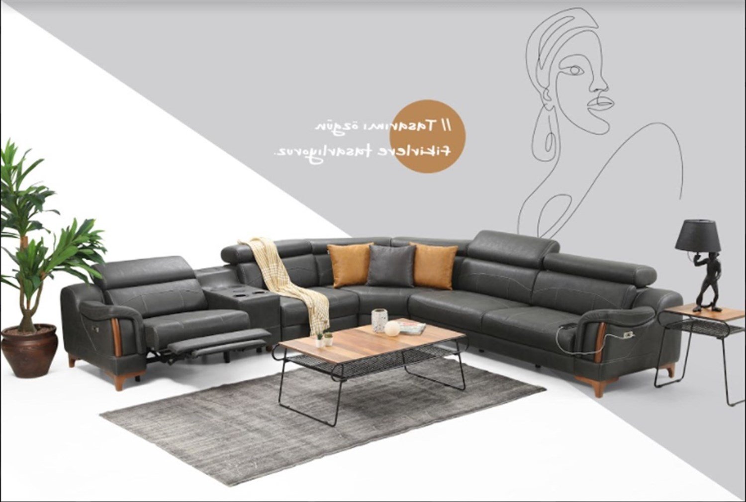 Dekorbizden Rio Köşe Koltuk Takımı Zen