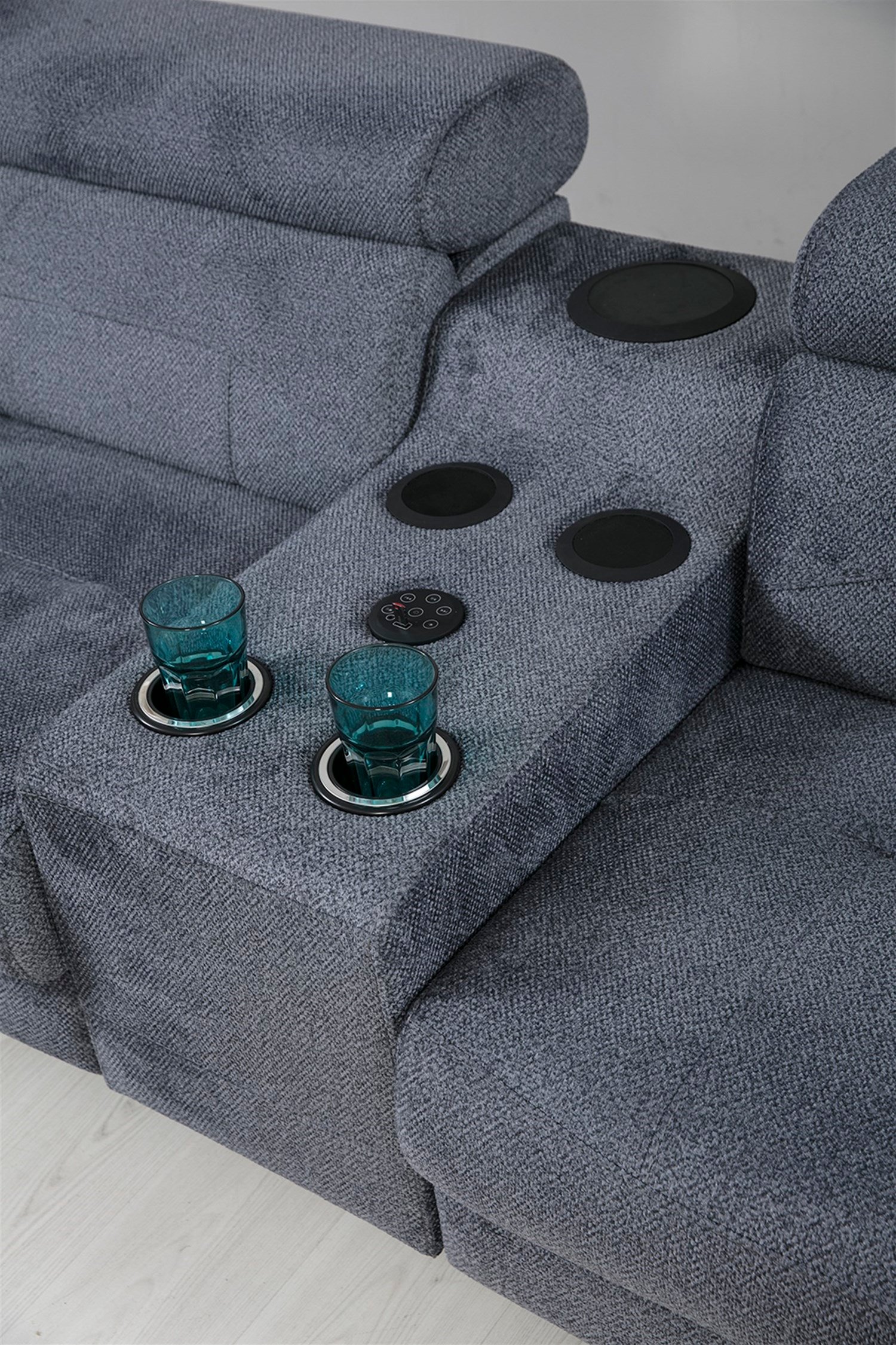 Dekorbizden Rio Ses Sistemli Köşe Koltuk Takımı Lina Kumaş