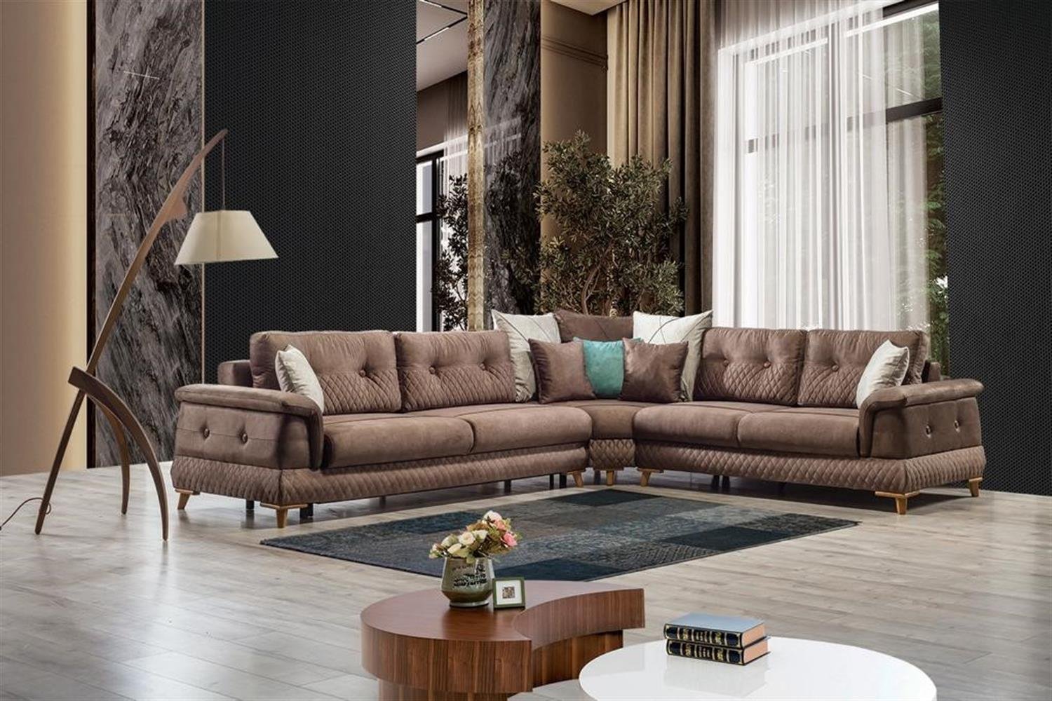 Dekorbizden Royal Sandıklı Ve Yataklı Köşe Koltuk