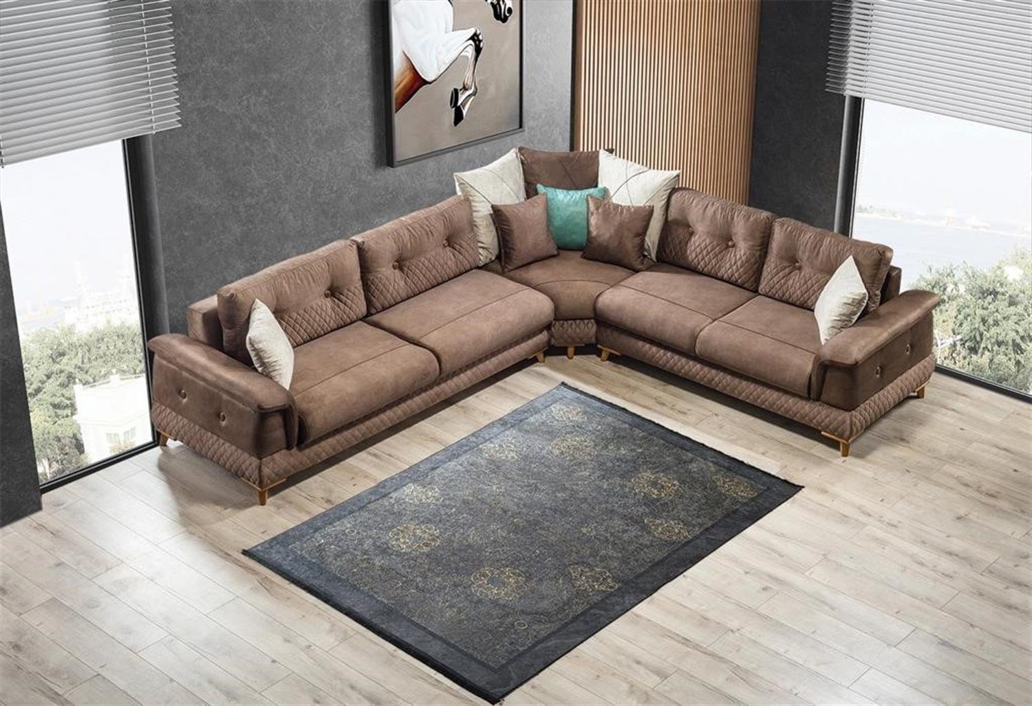 Dekorbizden Royal Sandıklı Ve Yataklı Köşe Koltuk