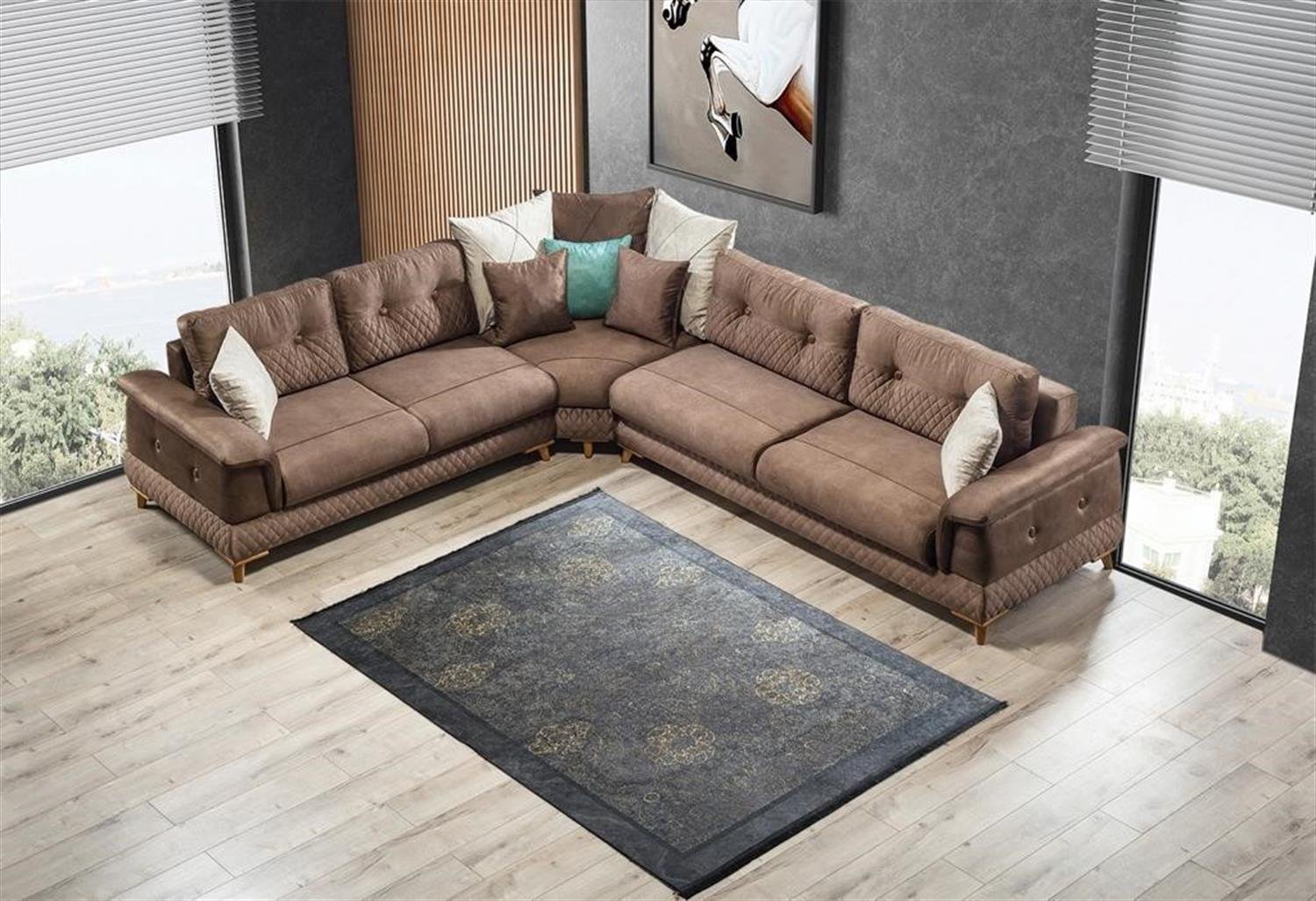 Dekorbizden Royal Sandıklı Ve Yataklı Köşe Koltuk