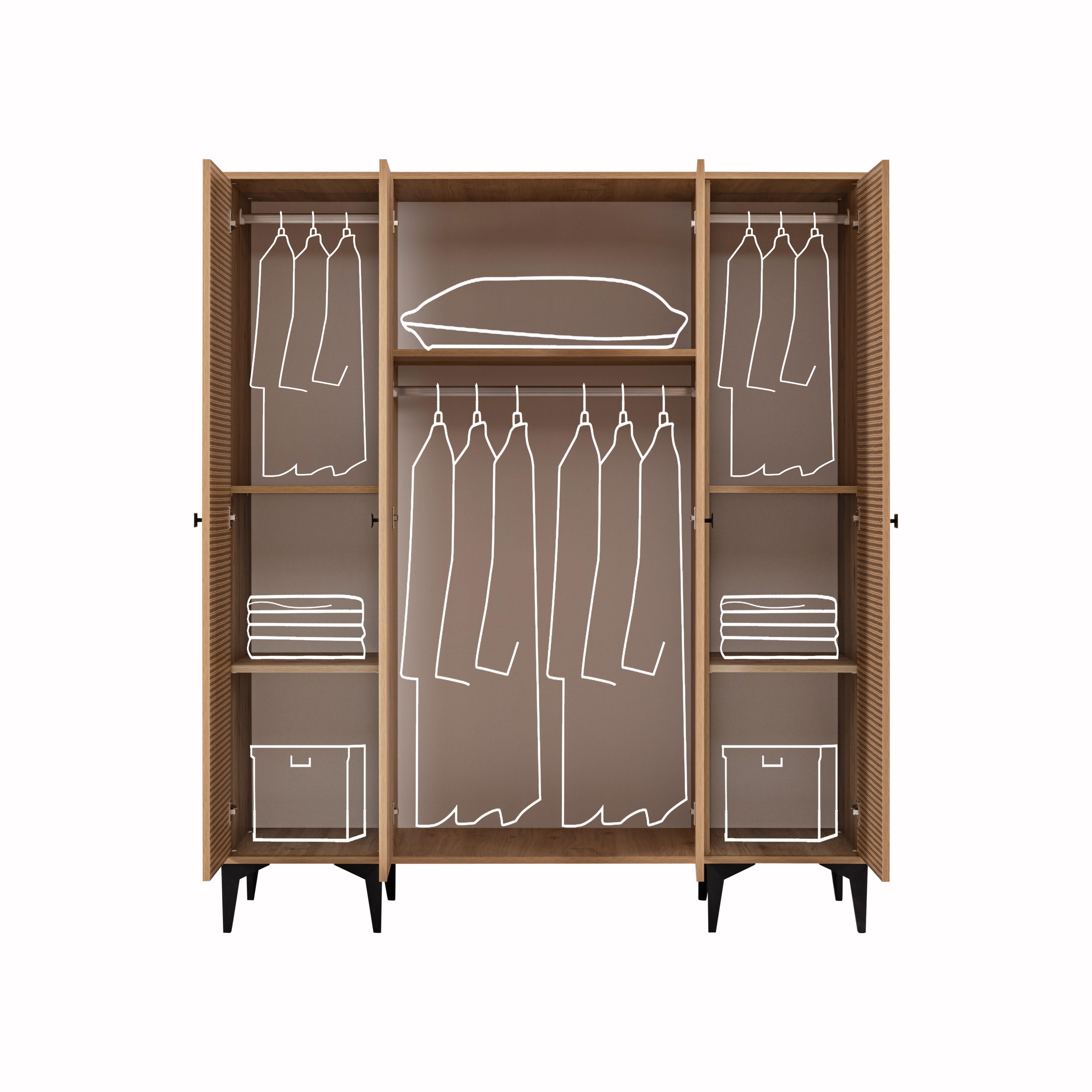 Dekorbizden Rustik 4'lü Complex Ranza Set