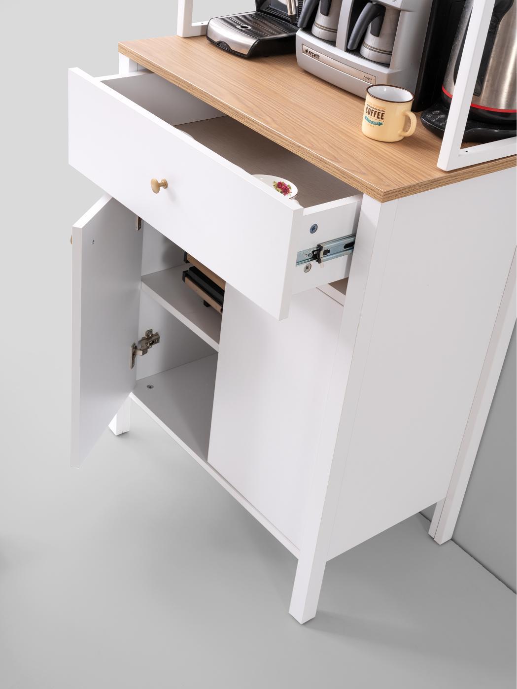 Dekorbizden Seta Kahve Köşesi Beyaz