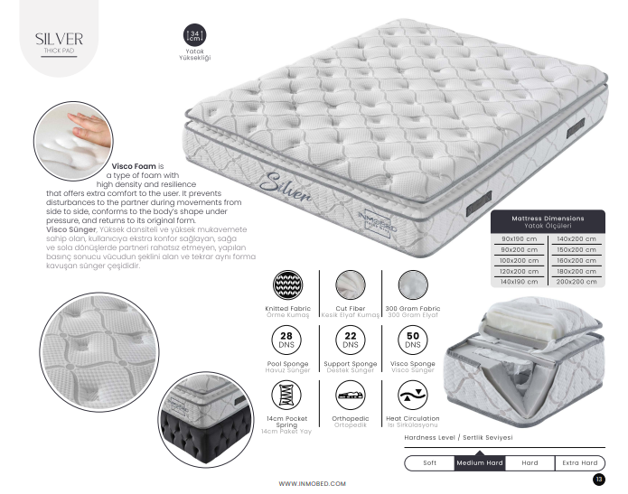 Dekorbizden Silver Yatak