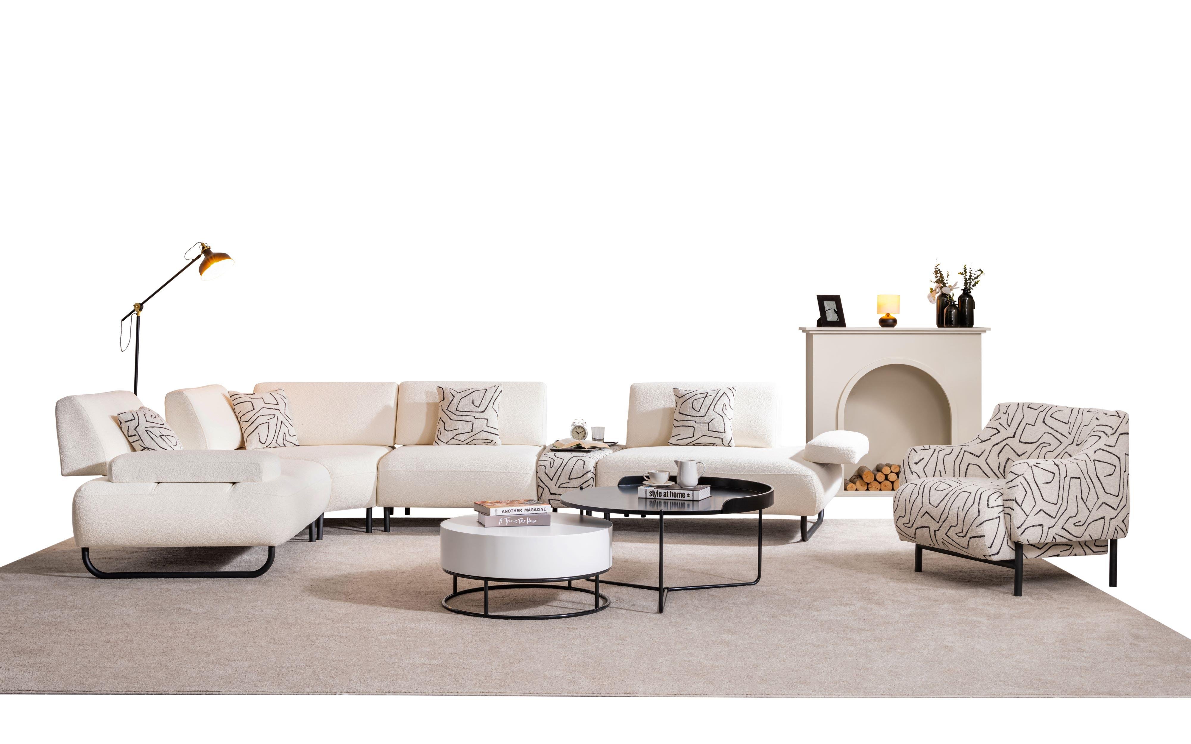 Dekorbizden Simay Köşe Koltuk (Sehpalı)