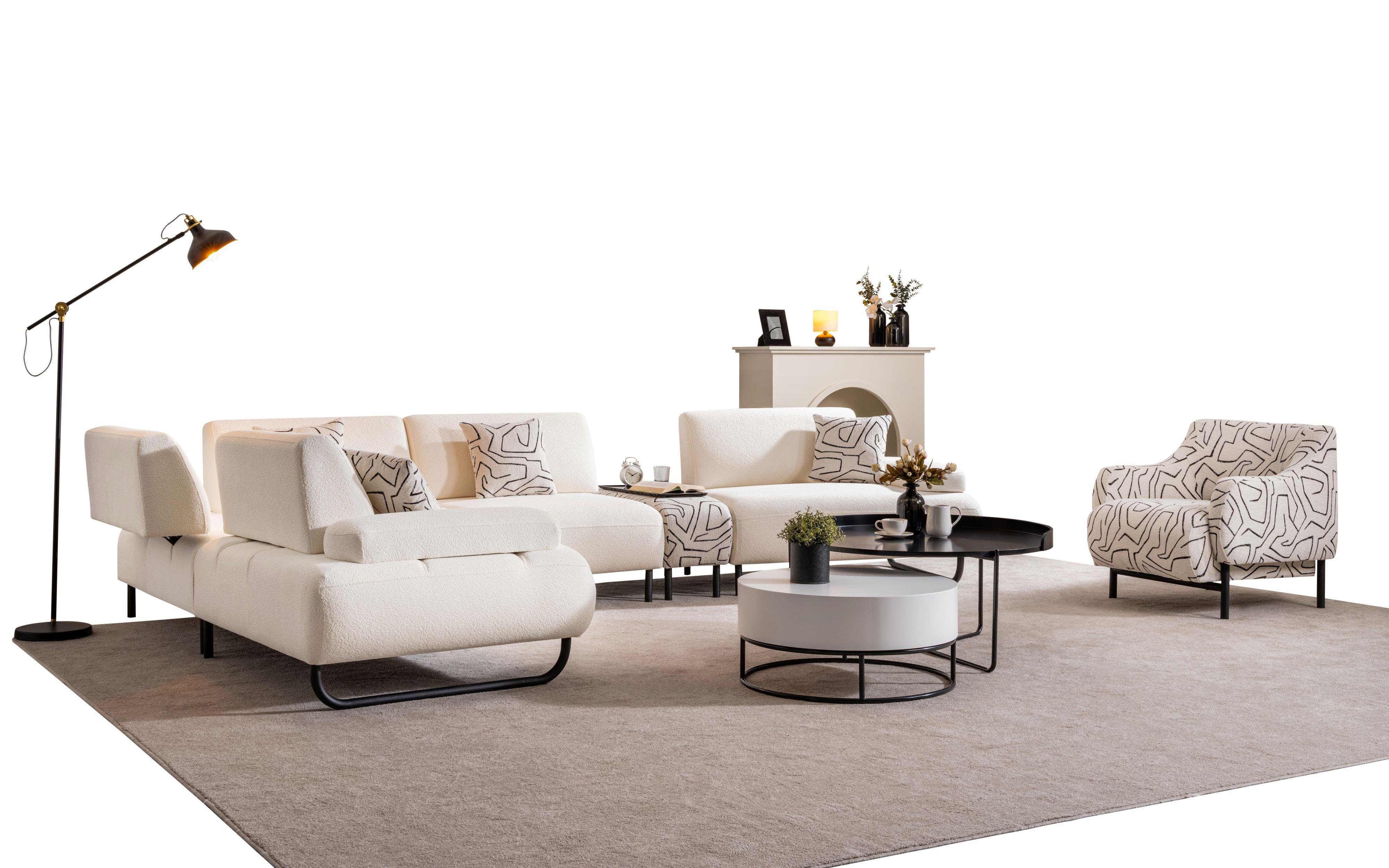 Dekorbizden Simay Köşe Koltuk (Sehpalı)