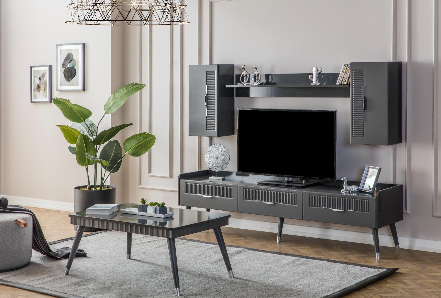 Dekorbizden Tesla Antrasit Tv Ünitesi
