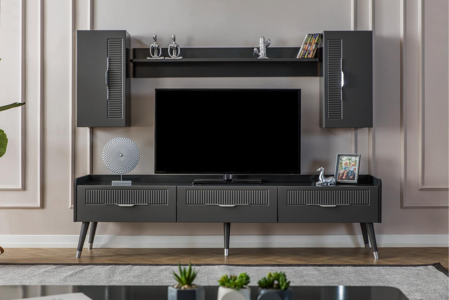 Dekorbizden Tesla Antrasit Tv Ünitesi